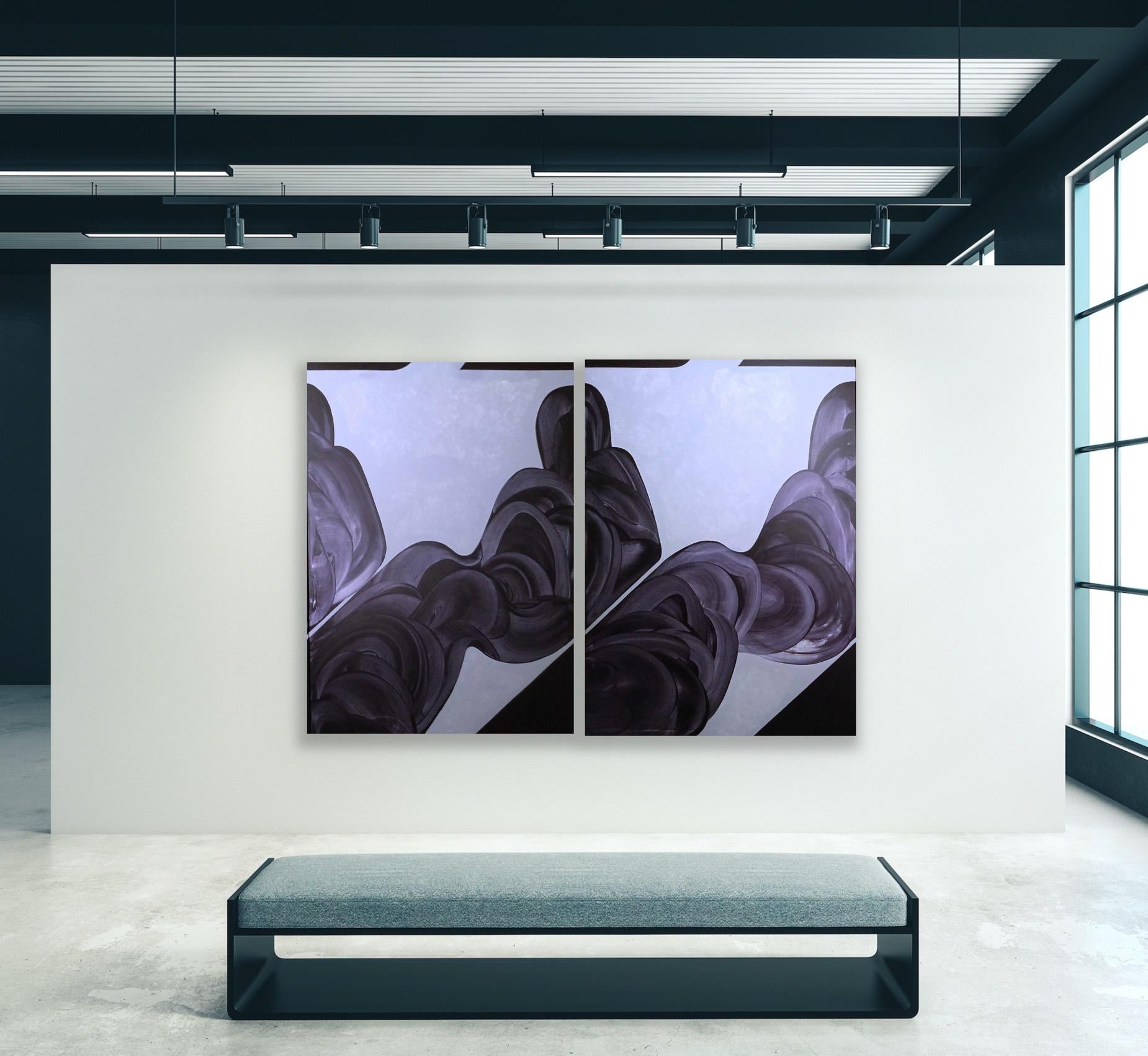  Diptych. Find me, 140 x200cm - Painting by Tatiana Nega