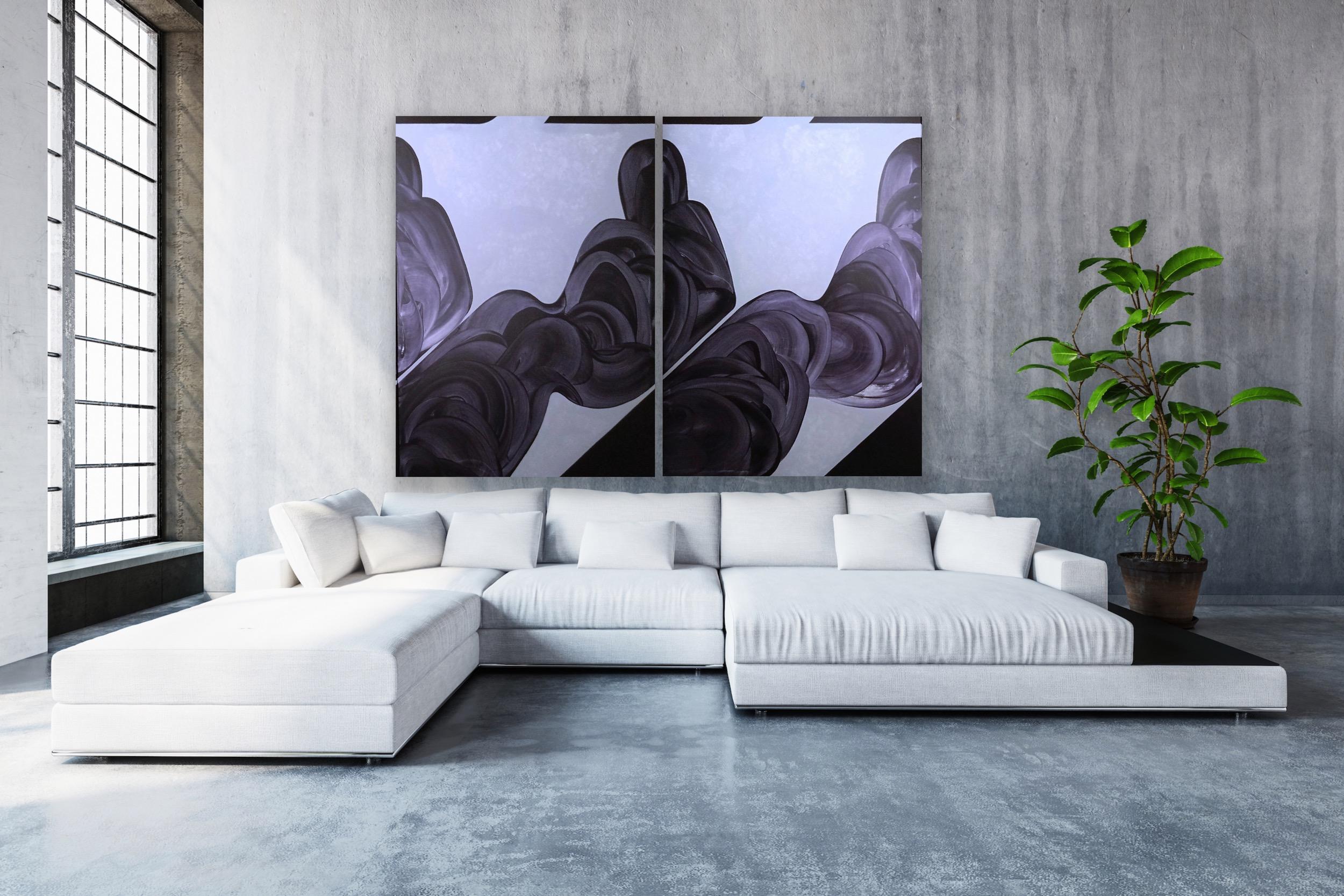 Tatiana Nega Abstract Painting -  Diptych. Find me, 140 x200cm