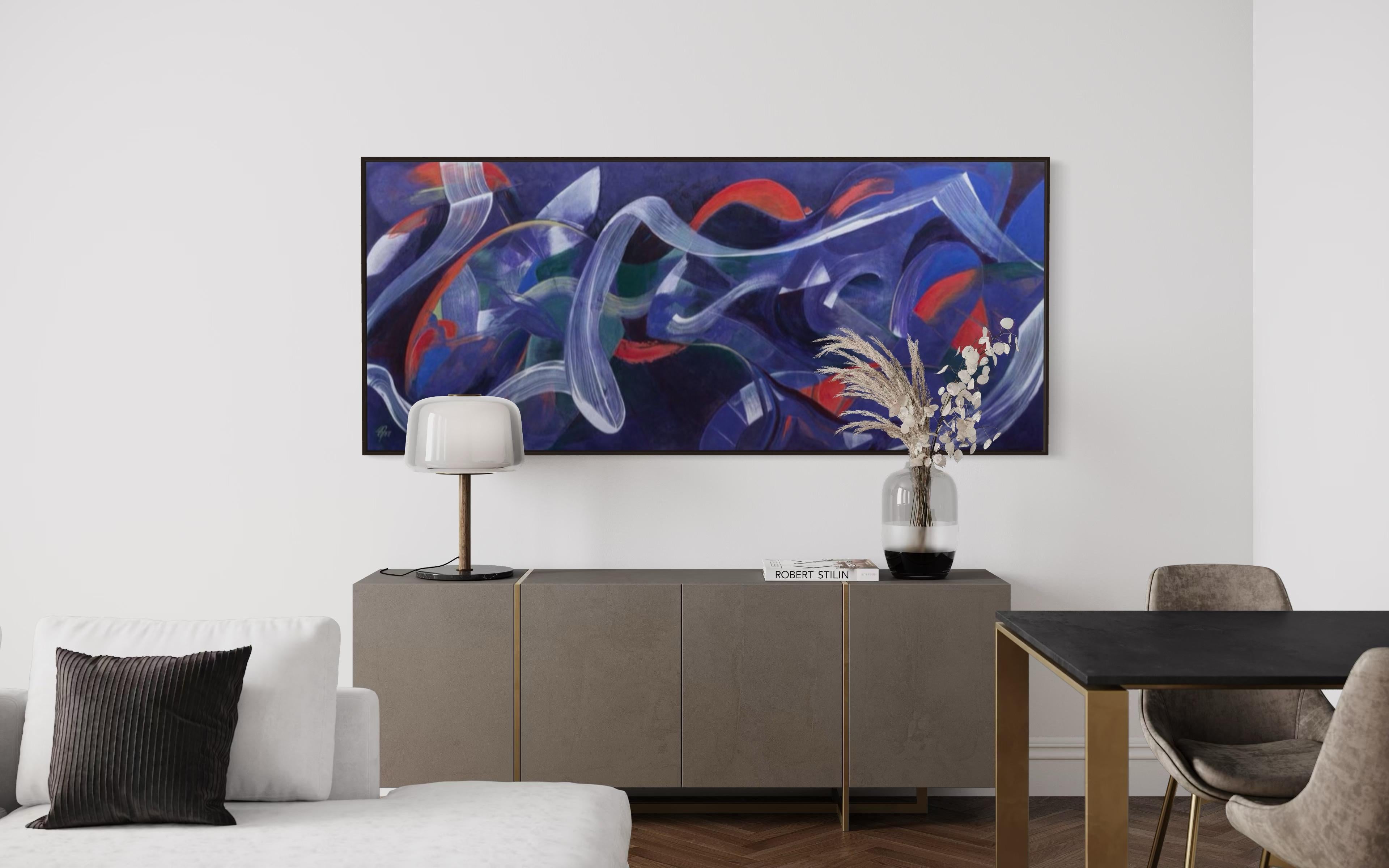 Heavenly body, 85x200cm, acrylic on canvas For Sale 1
