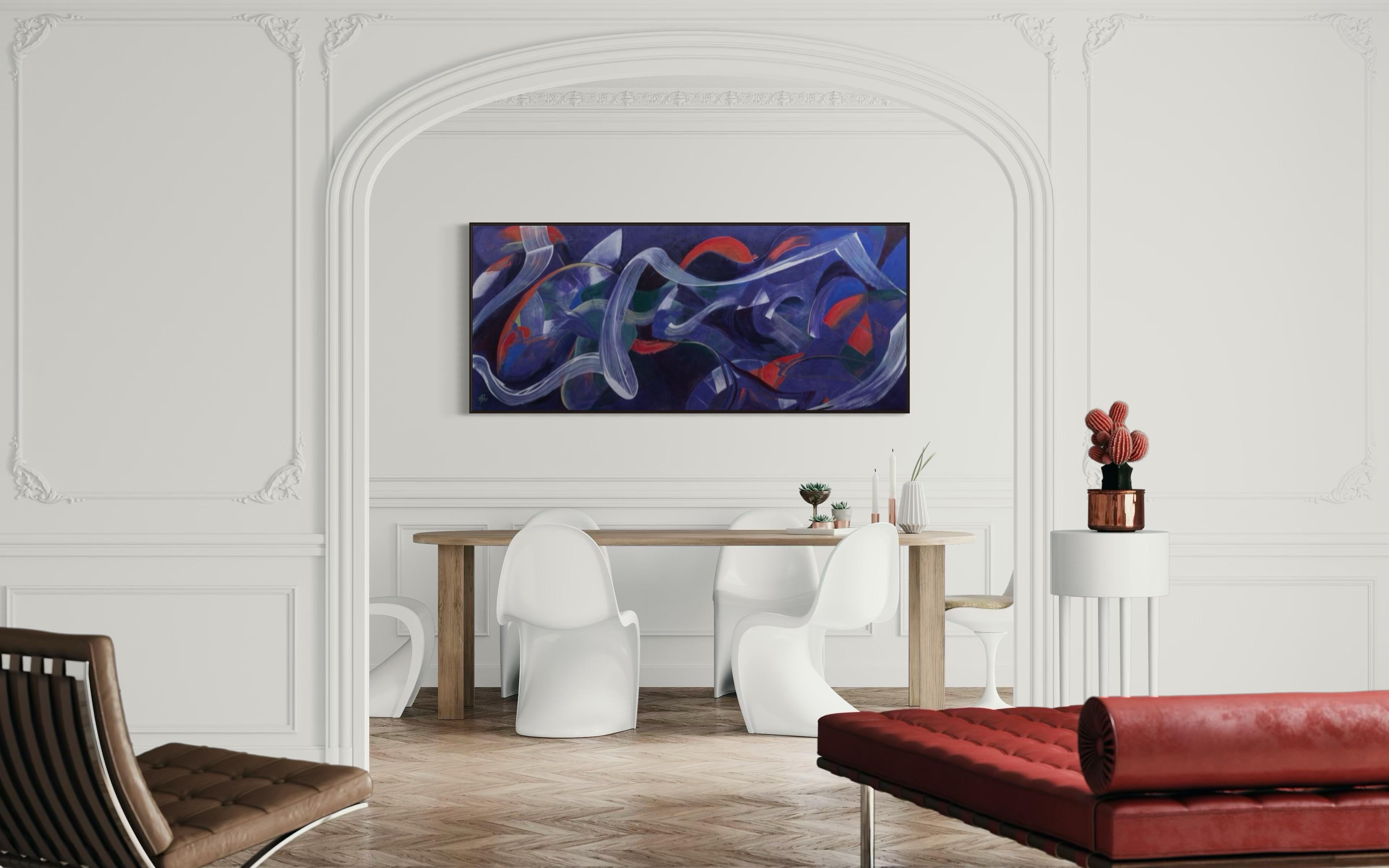 Heavenly body, 85x200cm, acrylic on canvas For Sale 2