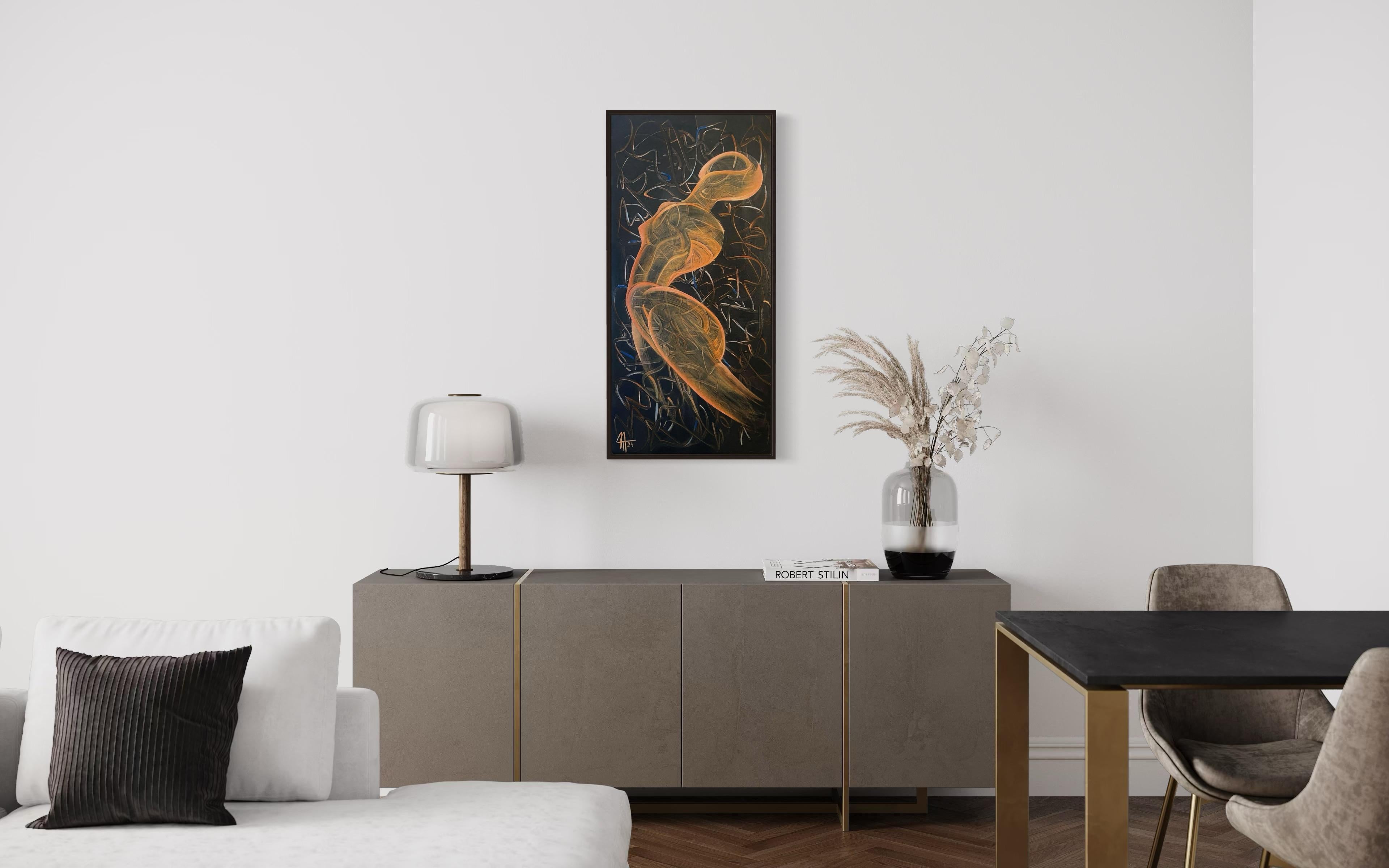 Menade, 100х50 cm, acrilico su tela - Art Astrattismo geometrico di Tatiana Nega