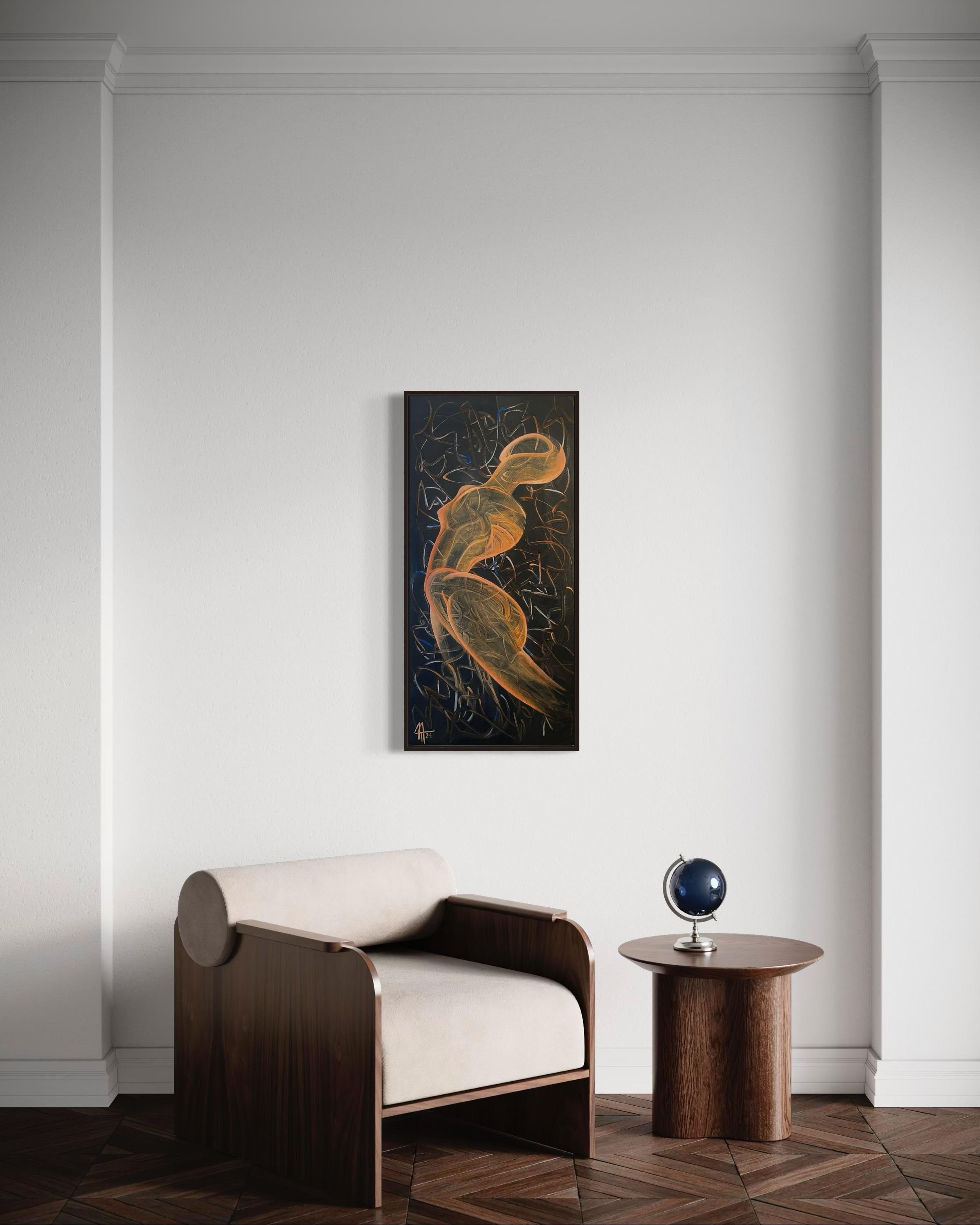 Maenad, 100х50 cm, acrylic on canvas For Sale 2