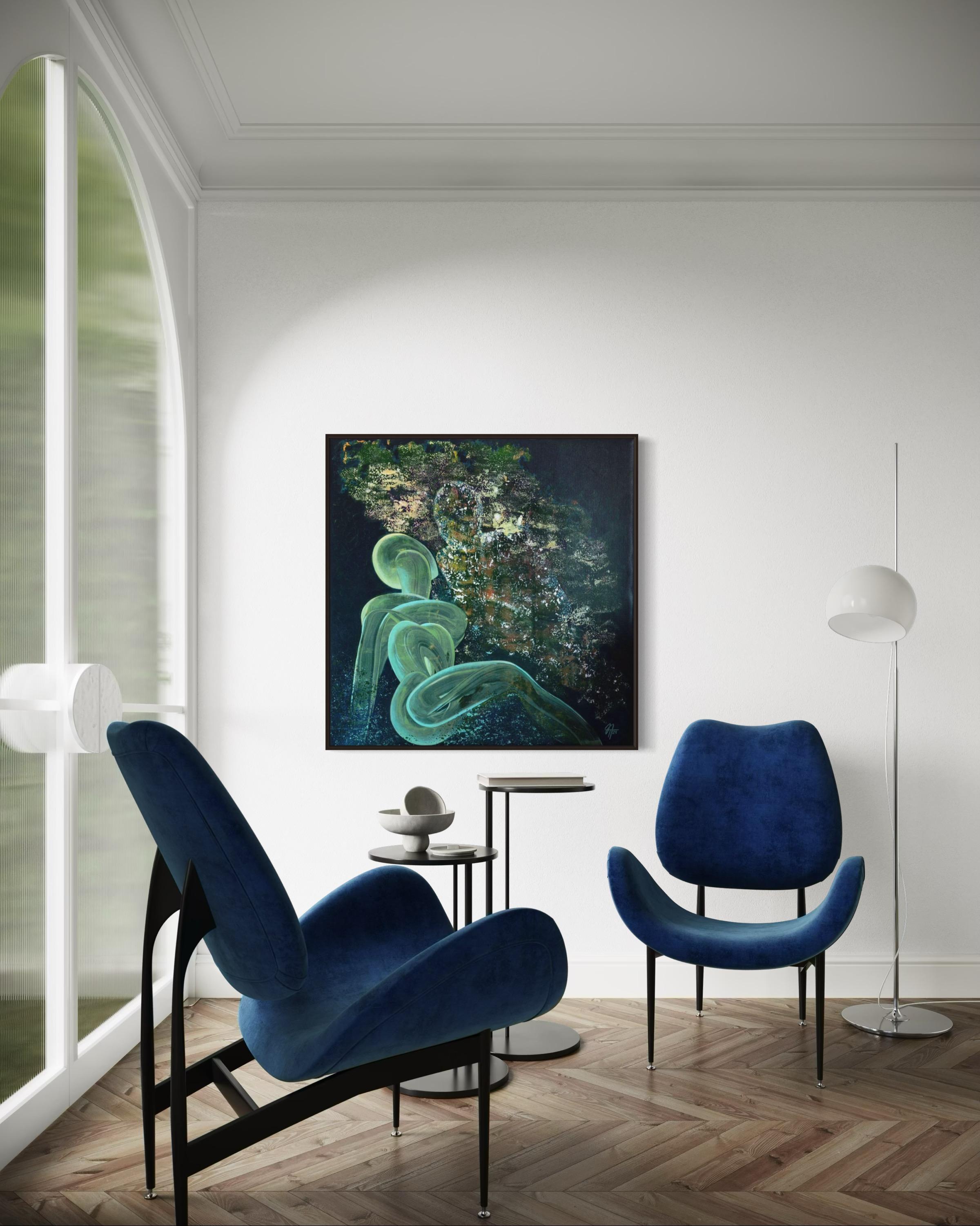 Intimidad fantasma, 100x100 cm