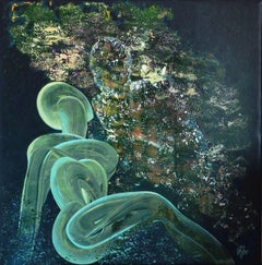 Intimità fantasma, 100х100 cm, acrilico su tela