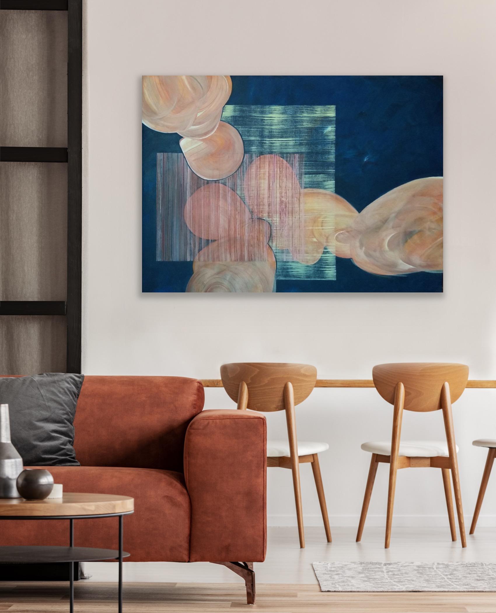 La ilusión de la intimidad, 70x100cm, acrílico sobre lienzo en venta 3