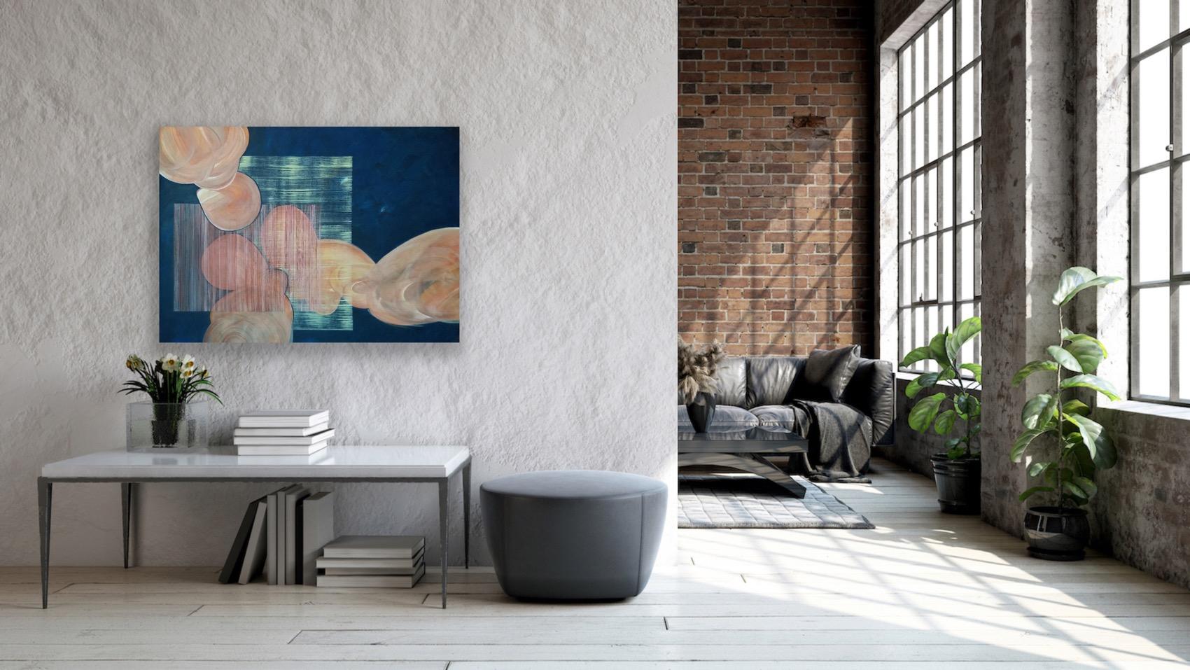 La ilusión de la intimidad, 70x100cm, acrílico sobre lienzo en venta 5
