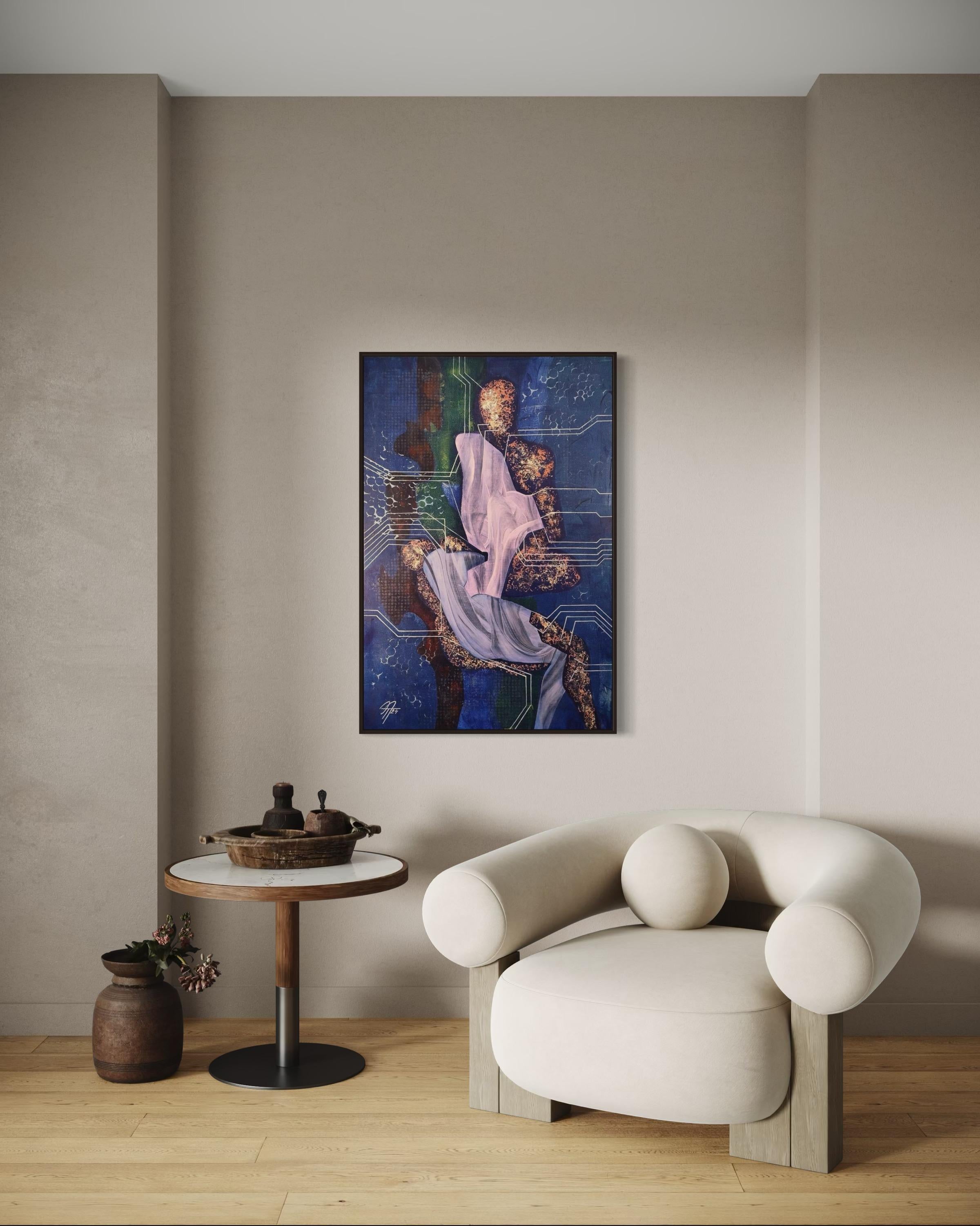 Corpi inutili 1, 120х80 cm, acrilico su tela in vendita 2