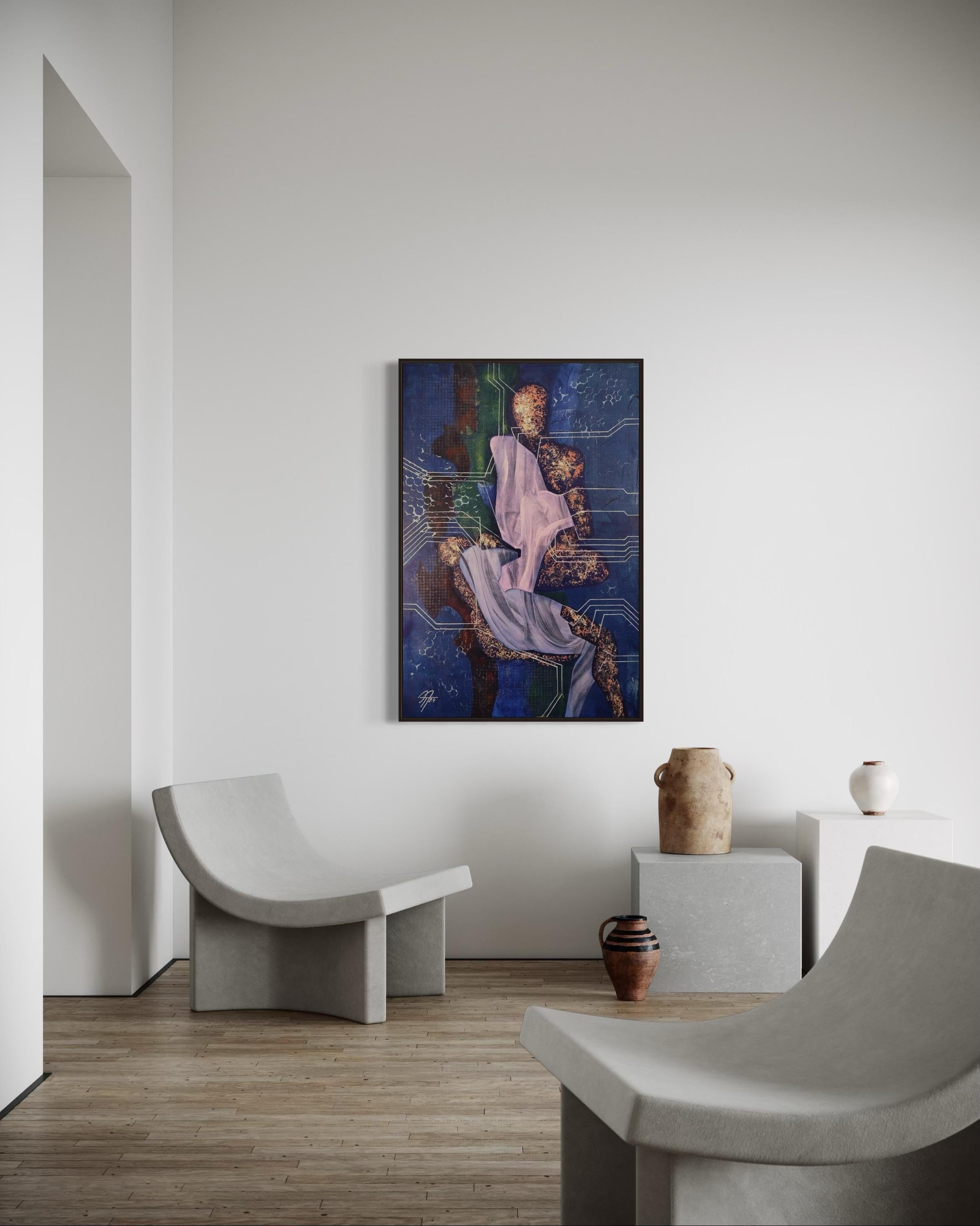 Useless bodies 1, 120х80 cm, acrylic on canvas For Sale 3