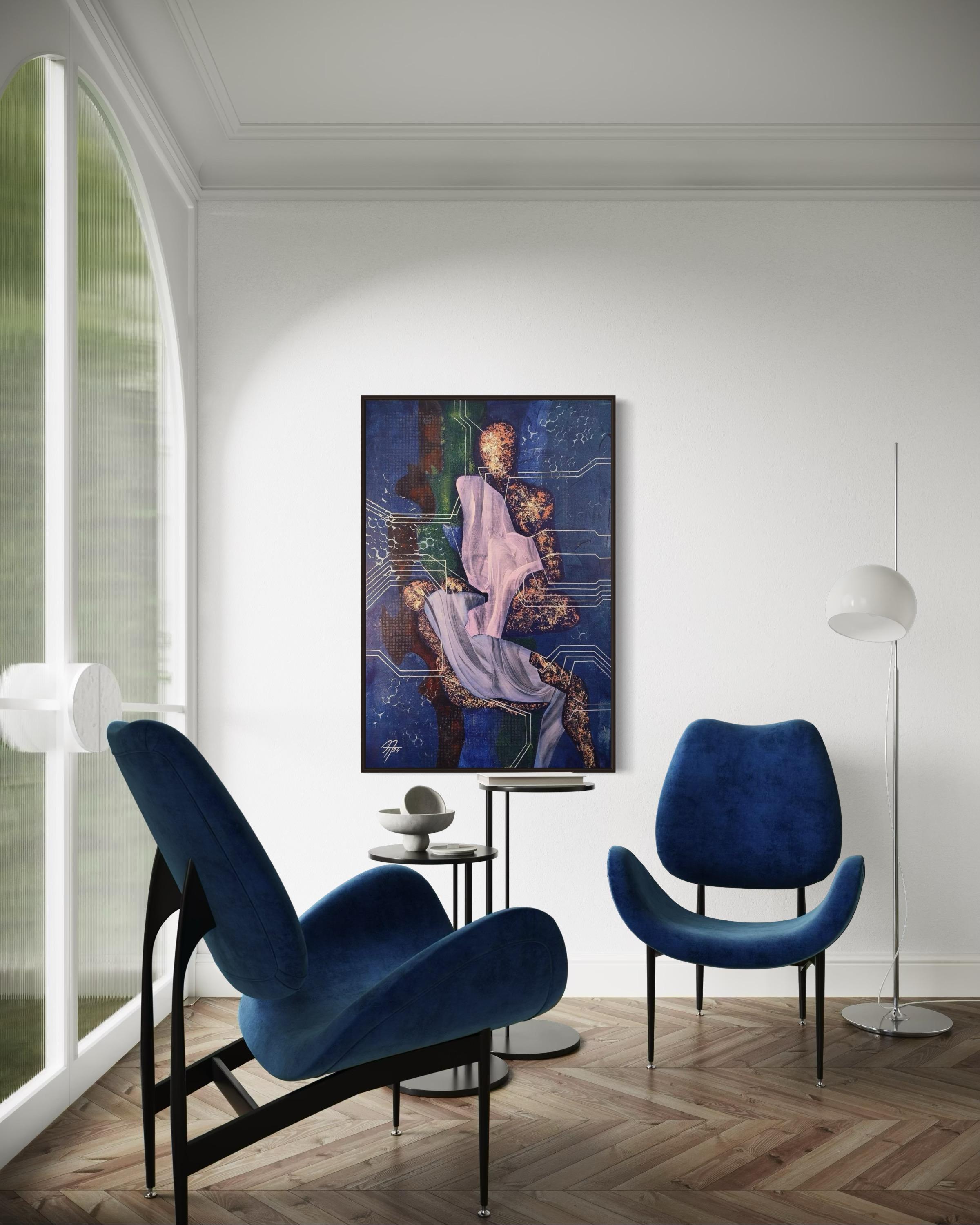Useless bodies 1, 120х80 cm, acrylic on canvas For Sale 4
