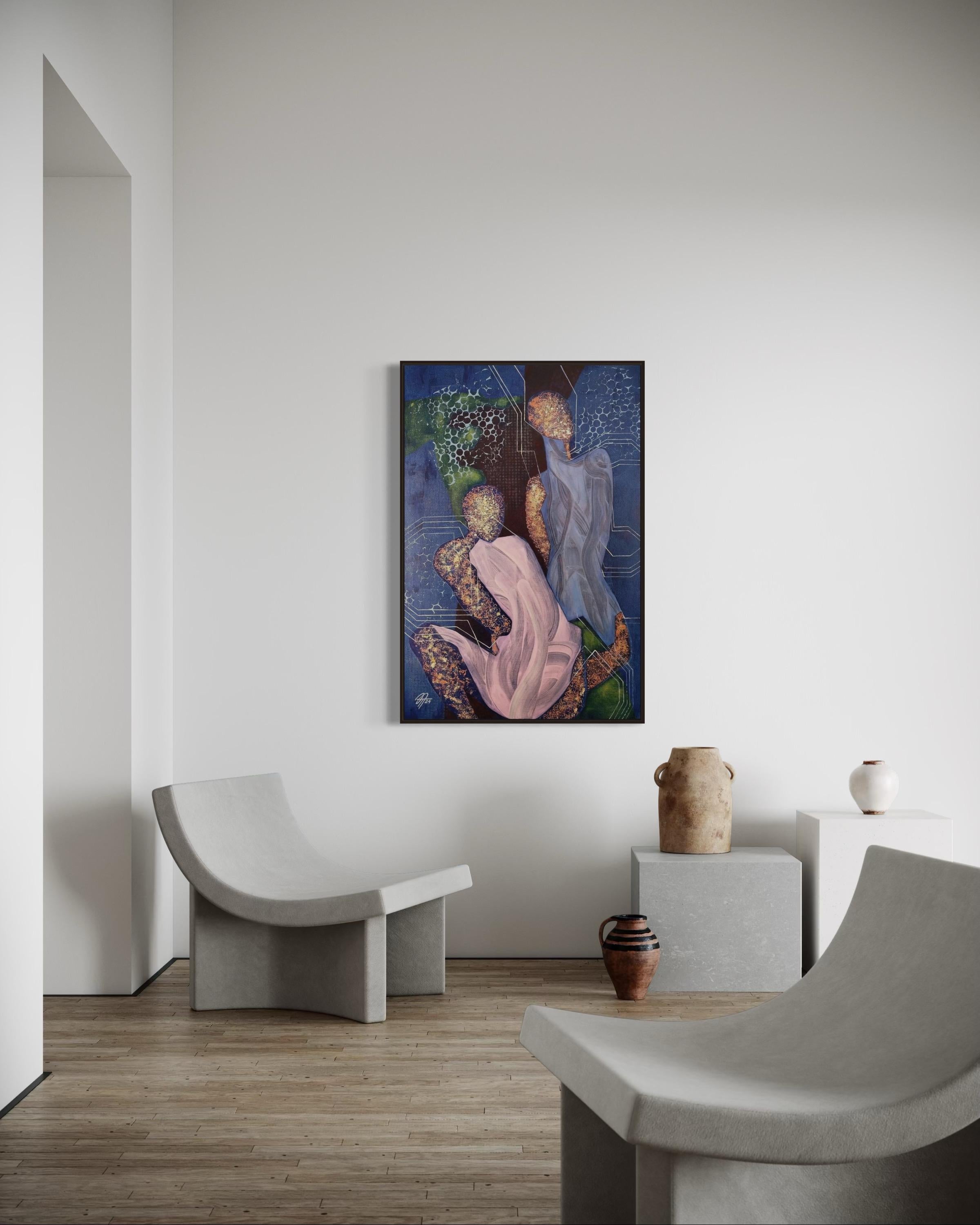 Corpi inutili 2, 120х80 cm, acrilico su tela in vendita 1