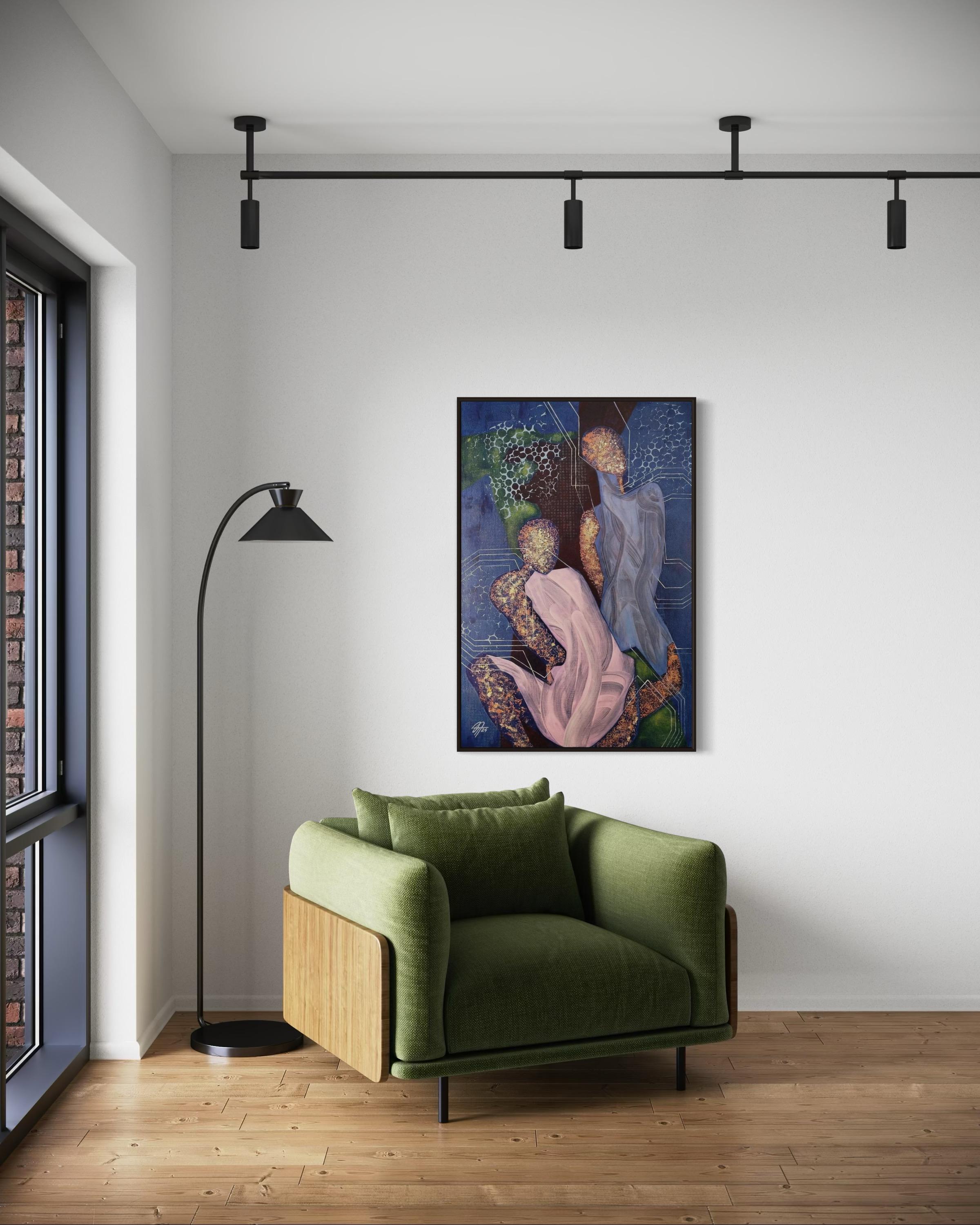Useless bodies 2, 120х80 cm, acrylic on canvas For Sale 2