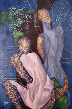 Useless bodies 2, 120х80 cm, acrylic on canvas