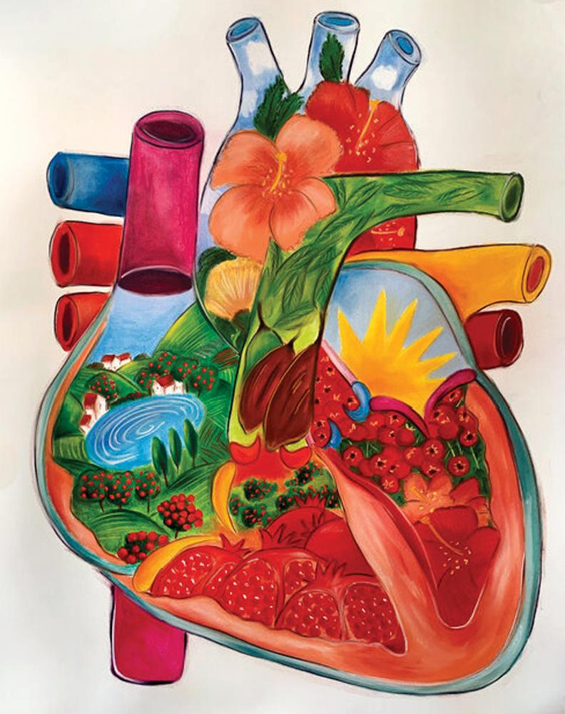 UMBRELLAS ON 42ND STREET - Contemporary Painting by Tatjana Krizmanic