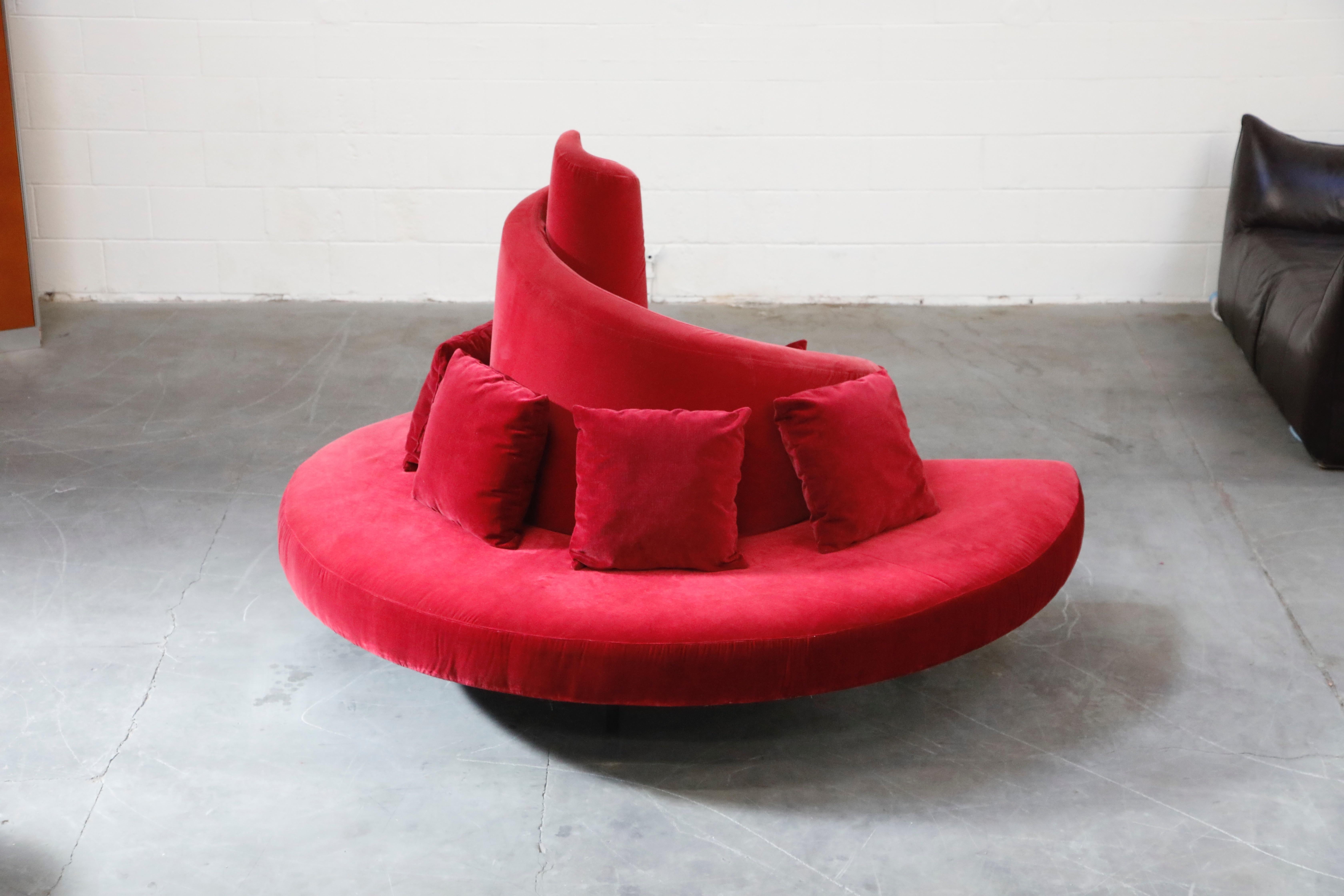 Steel 'Tatlin' Center Round Sofa by Mario Cananzi and Roberto Semprini for Edra, 2002