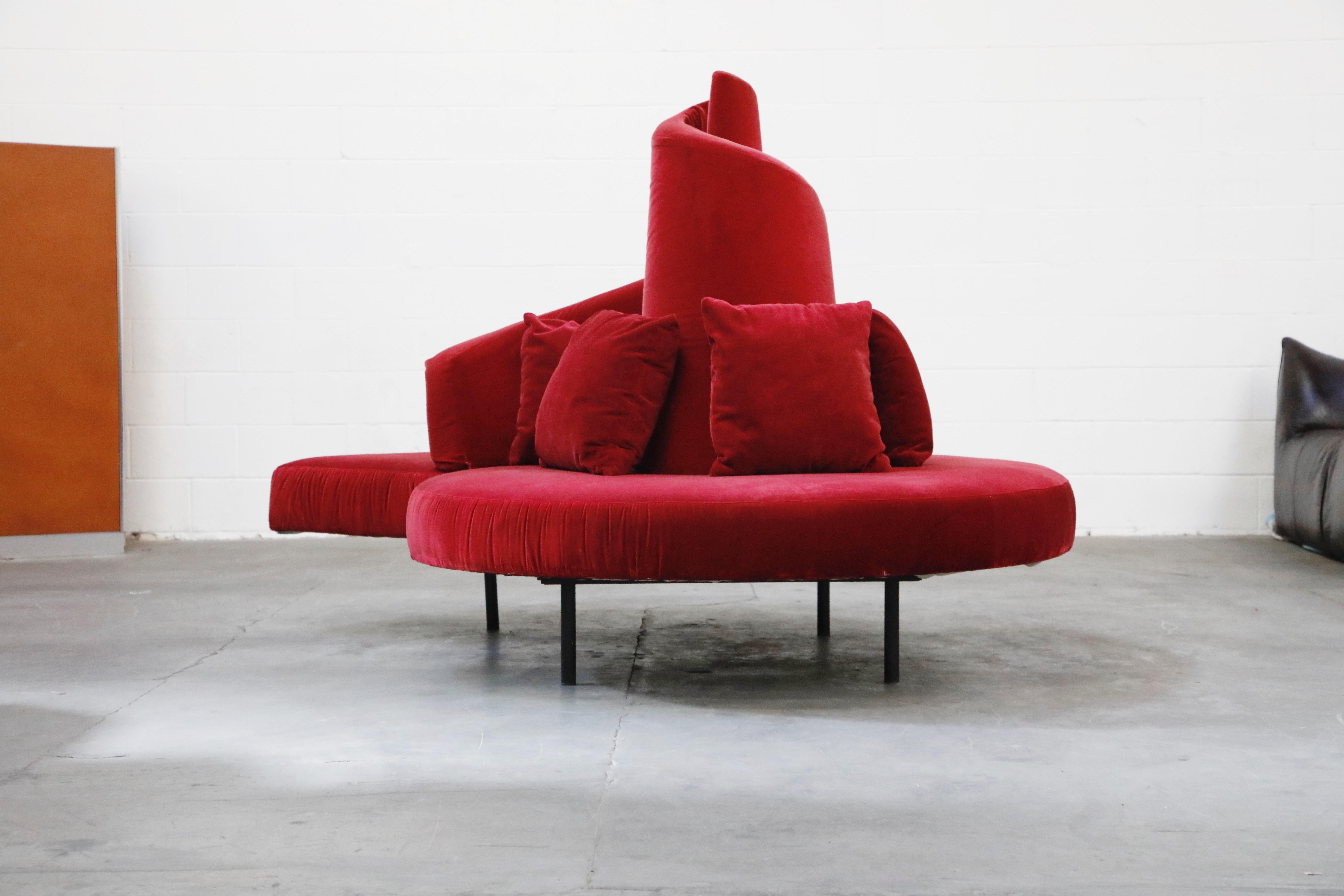 Modern 'Tatlin' Center Round Sofa by Mario Cananzi and Roberto Semprini for Edra, 2002
