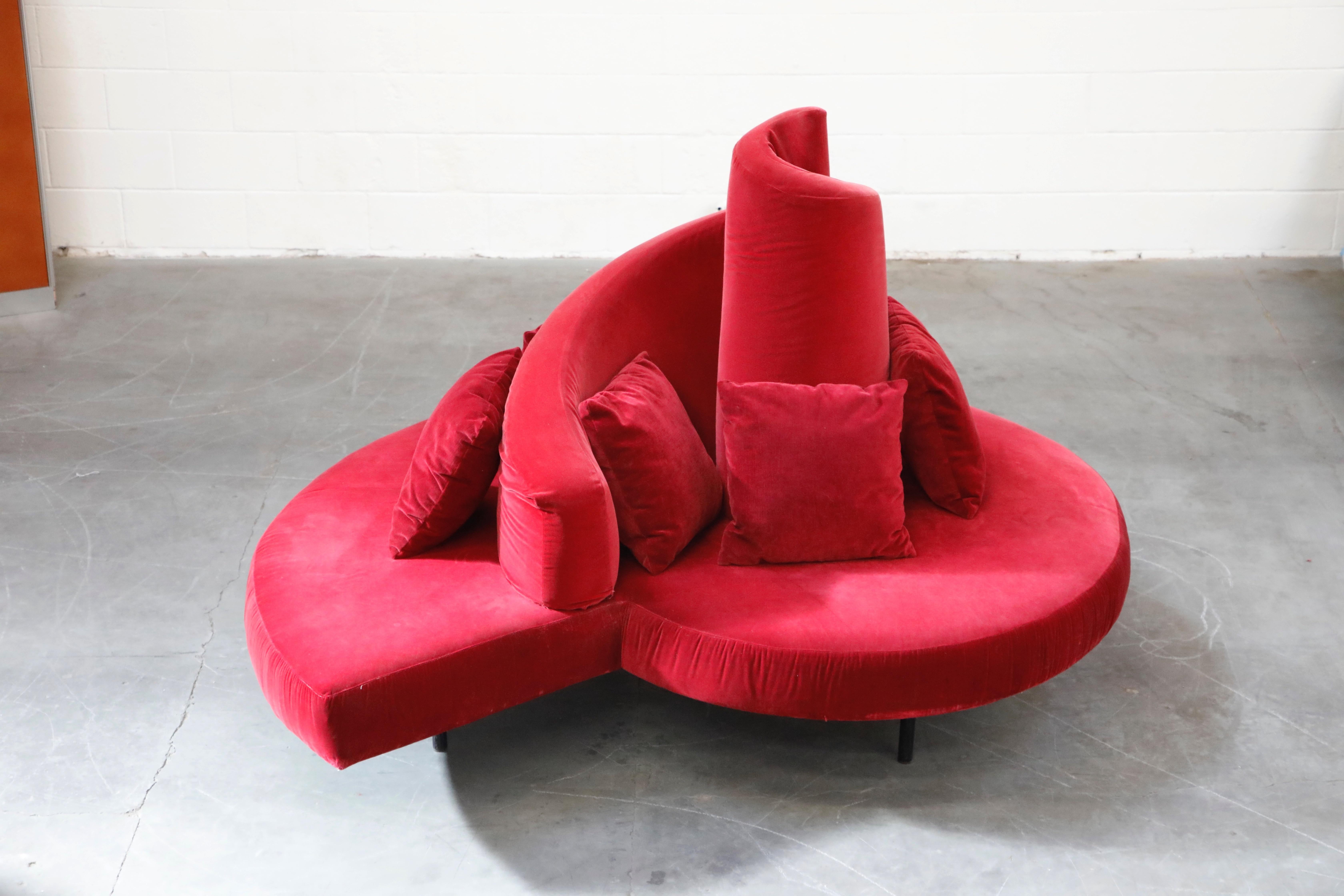 American 'Tatlin' Center Round Sofa by Mario Cananzi and Roberto Semprini for Edra, 2002