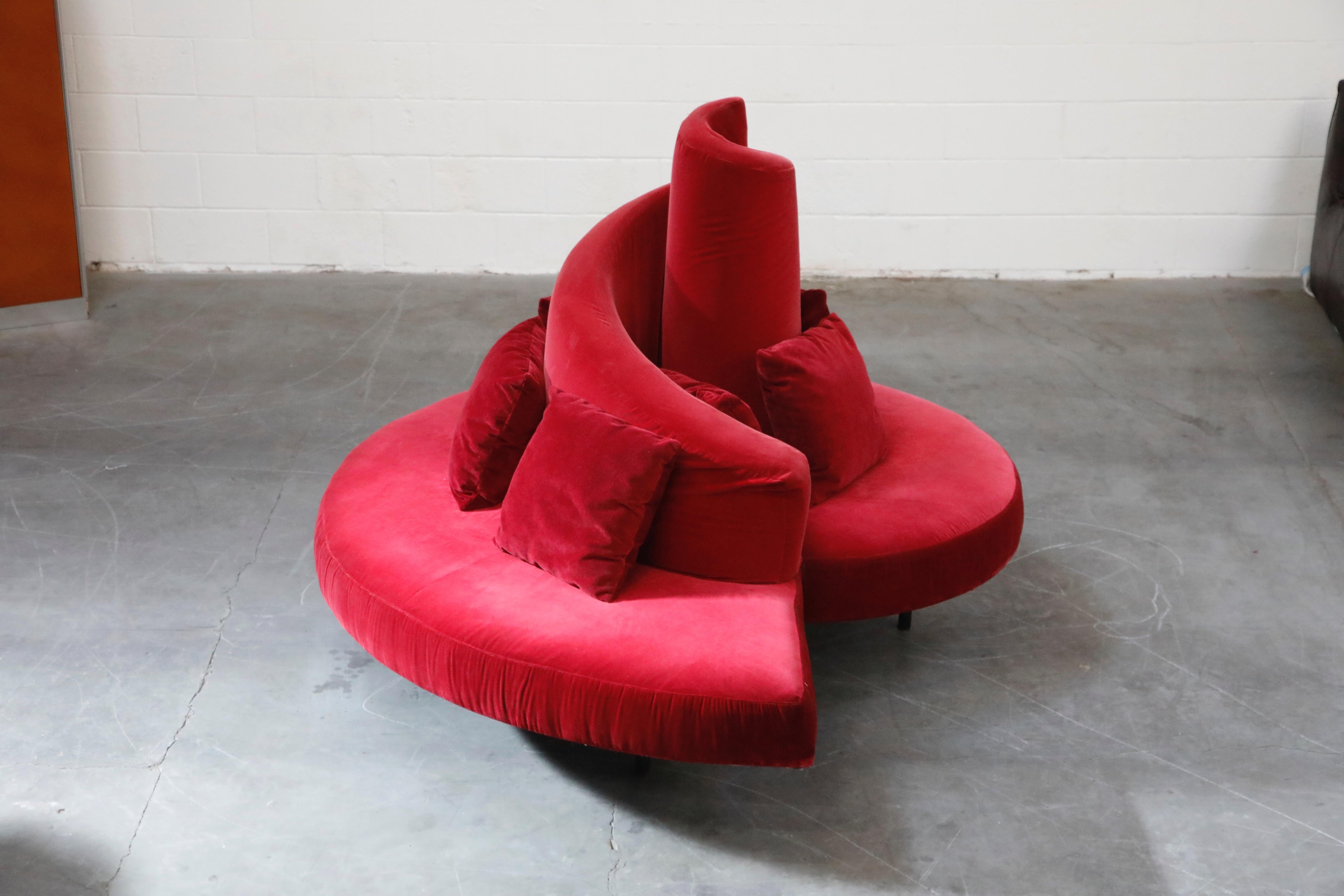 'Tatlin' Center Round Sofa by Mario Cananzi and Roberto Semprini for Edra, 2002 In Good Condition In Los Angeles, CA