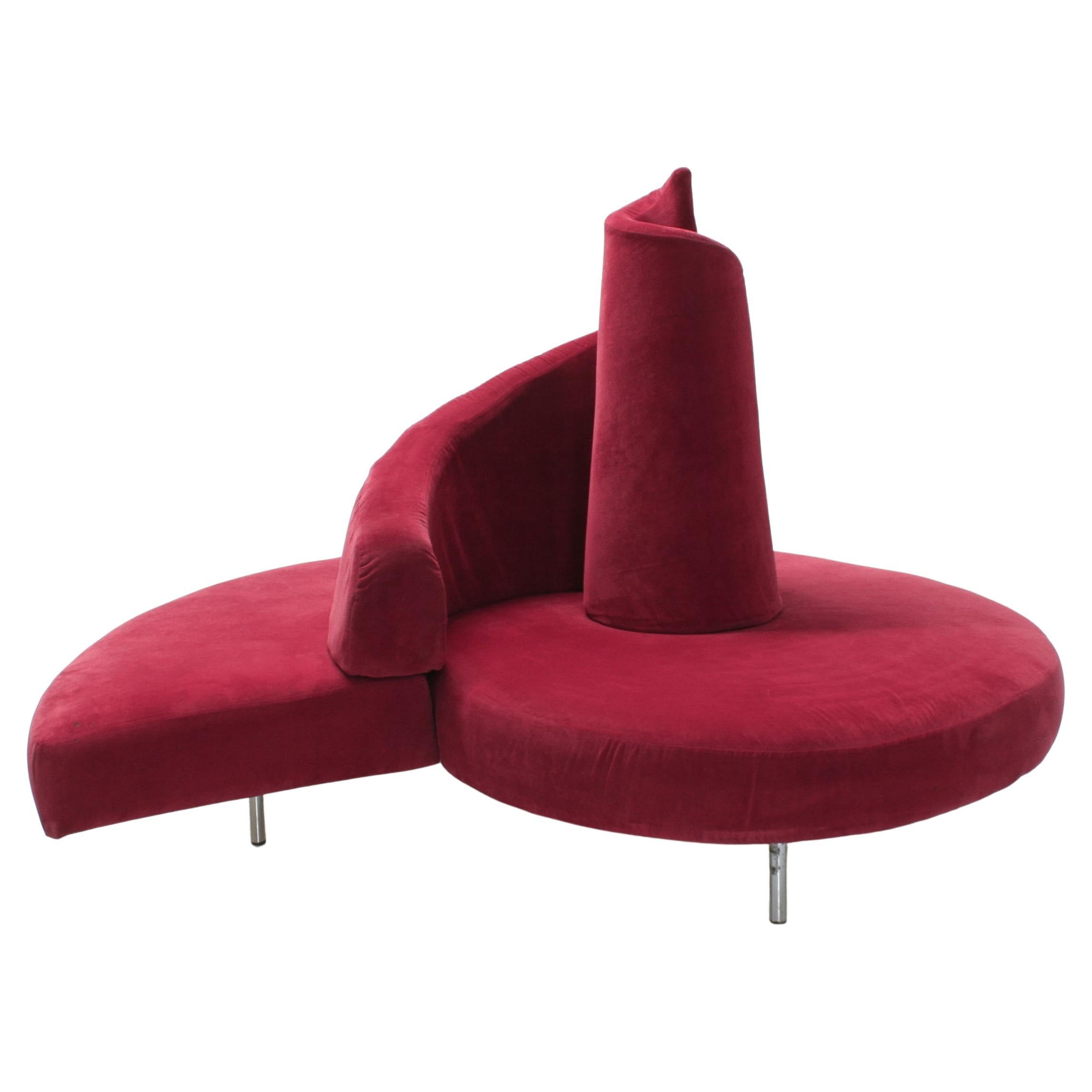 Tatlin Centerpiece Spiral Sofa Bench by M. Cananzi & R. Semprini for Edra Italy
