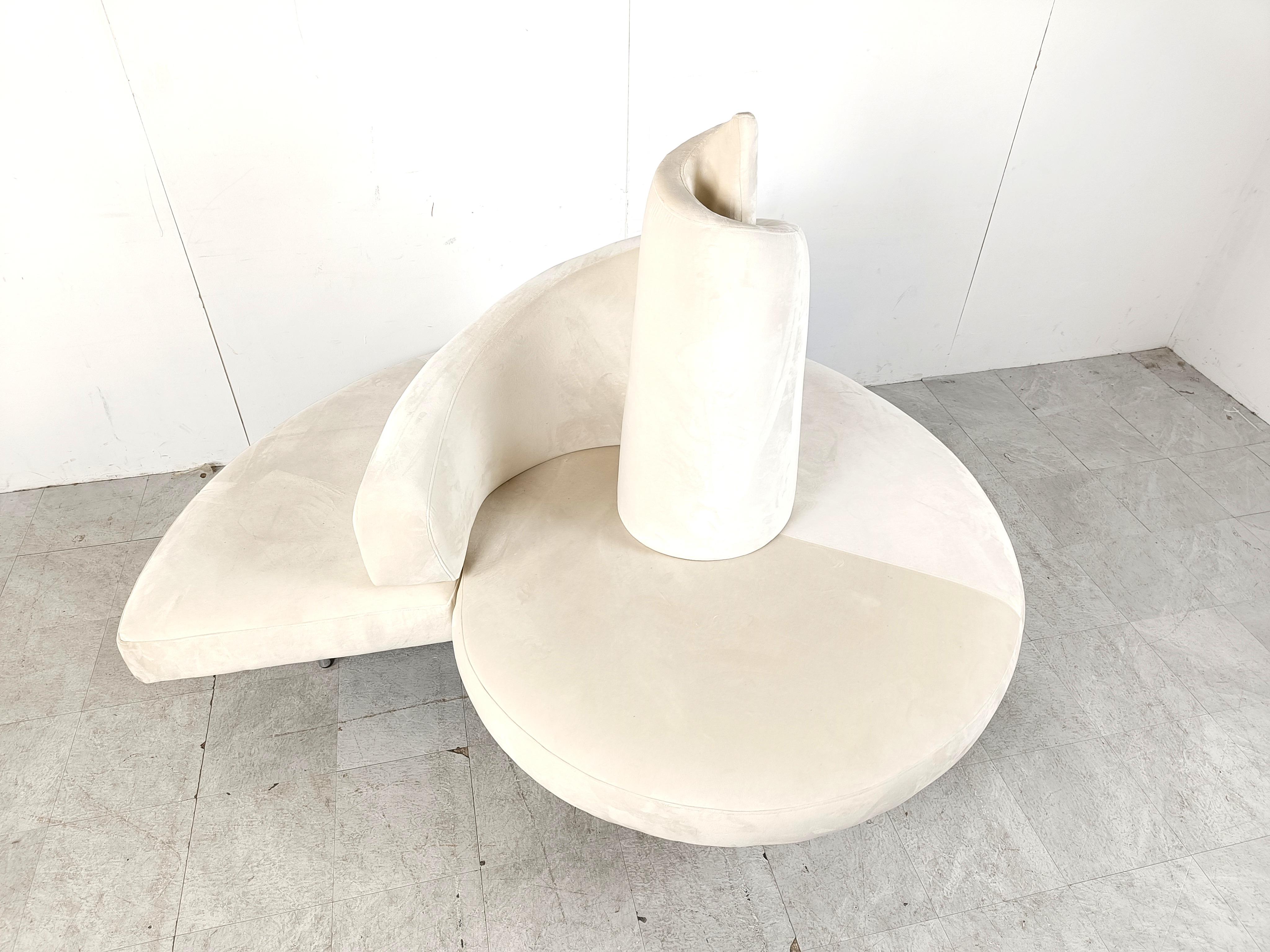 Tatlin Sofa in Velvet from Edra, 1990s 5