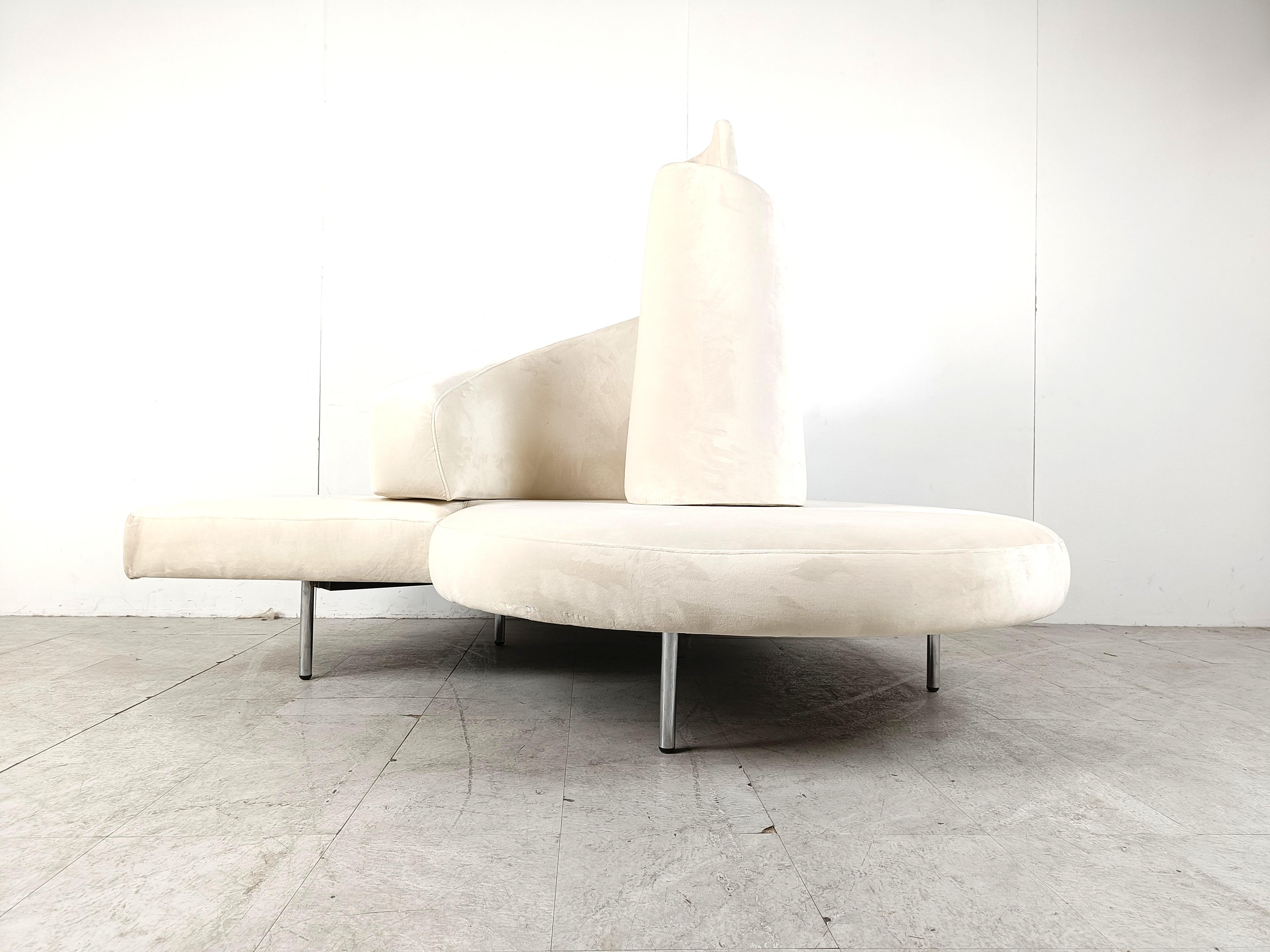 Tatlin Sofa in Velvet from Edra, 1990s In Good Condition In Leuven, Vlaams Gewest