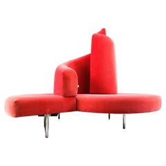 Tatlin Sofa in Velvet from Edra, 1990s