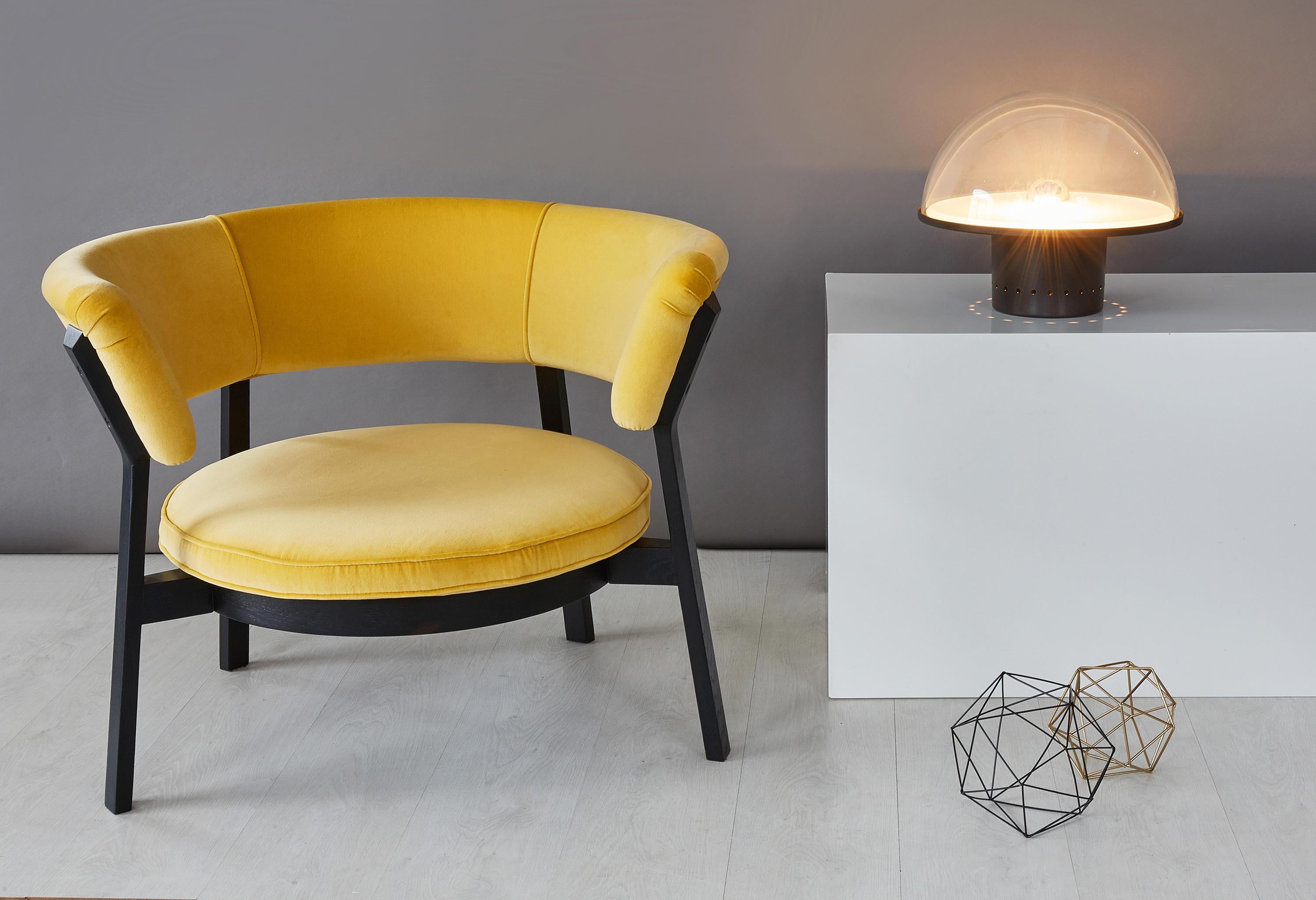 Mid-Century Modern Alberto Rosselli 'Siderea' Table Lamp in Manganese for Tato Italia