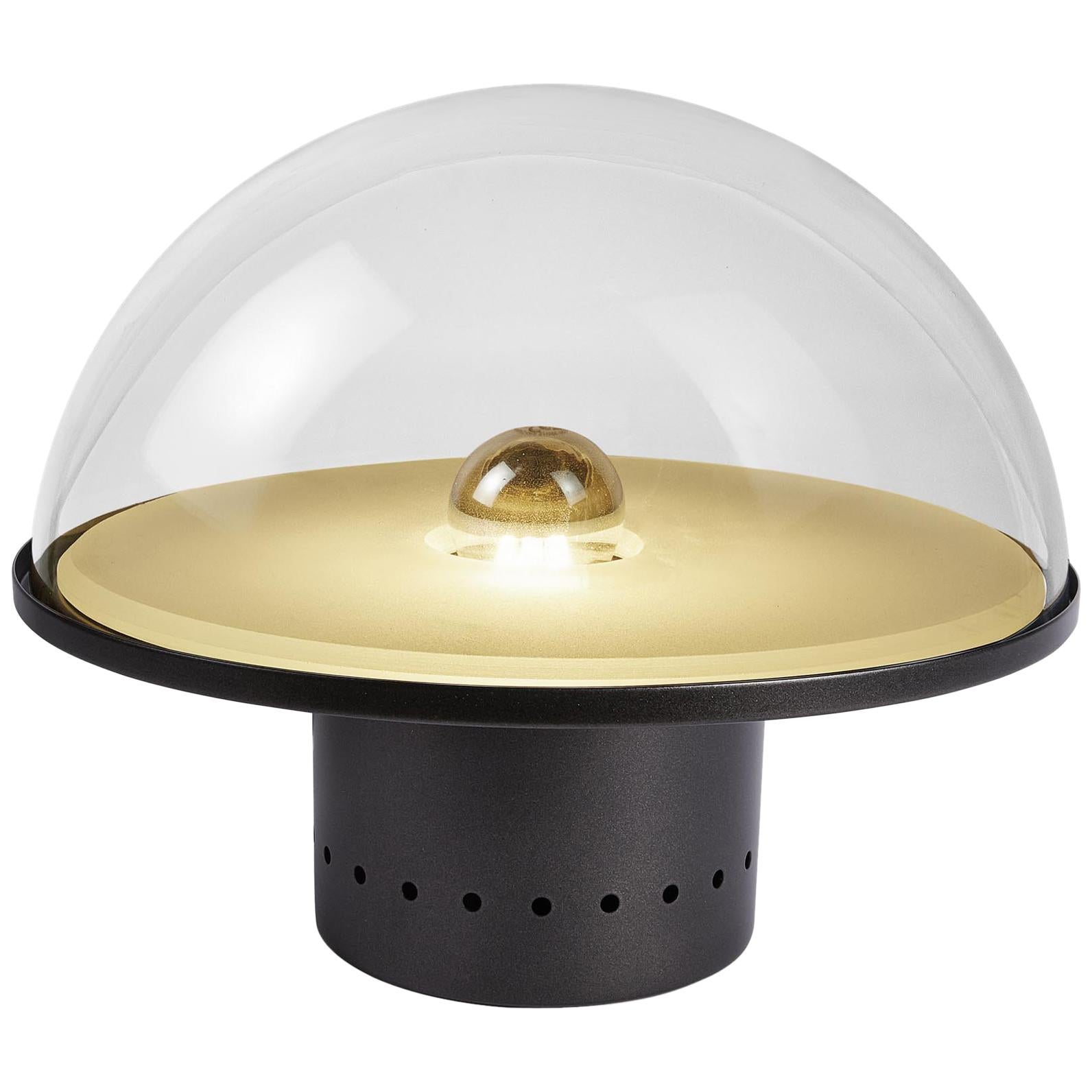 Alberto Rosselli 'Siderea' Table Lamp in Manganese for Tato Italia
