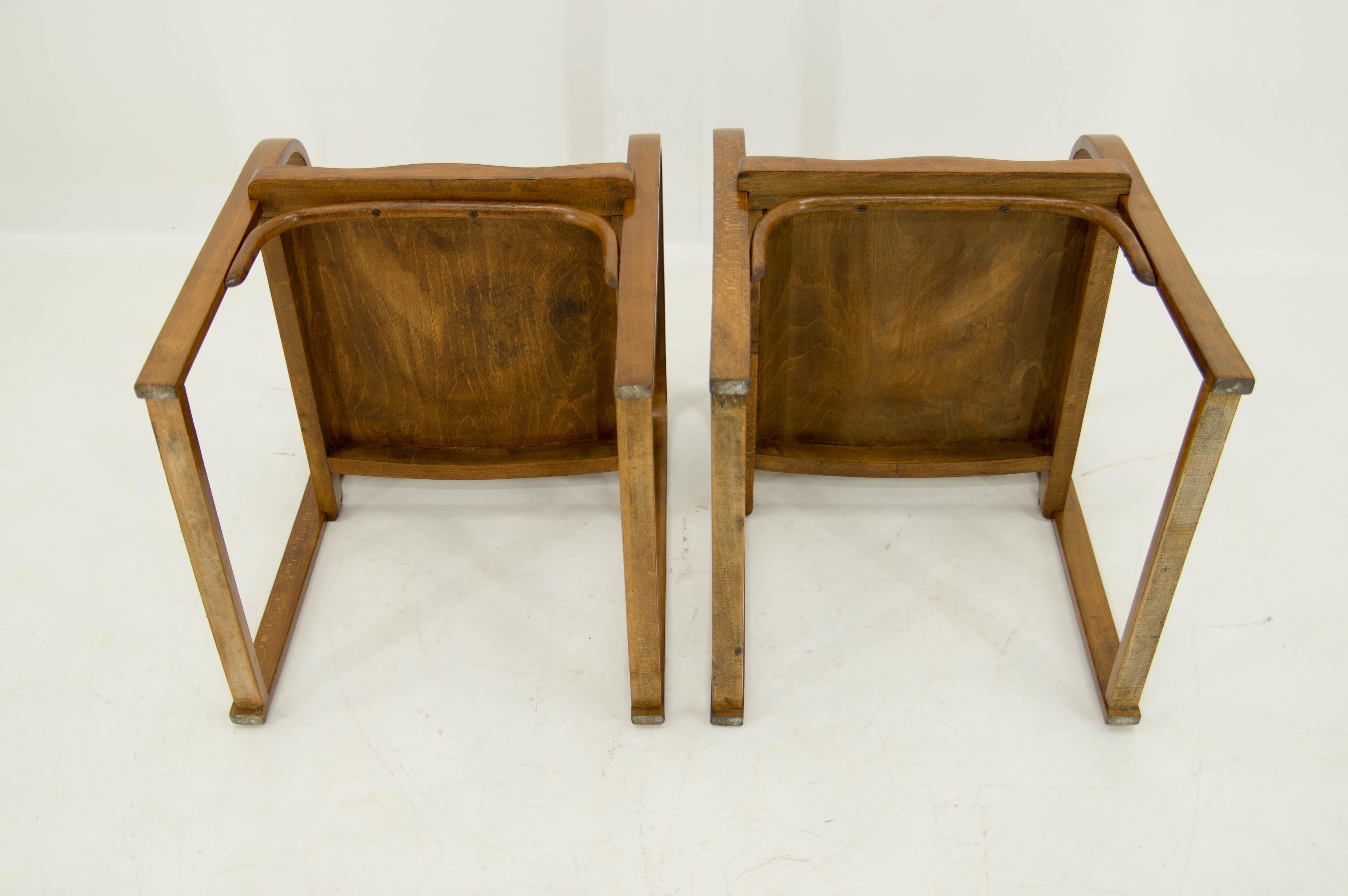 Tatra Armchairs, Model A 745 F, 1930s, Set of Two 1