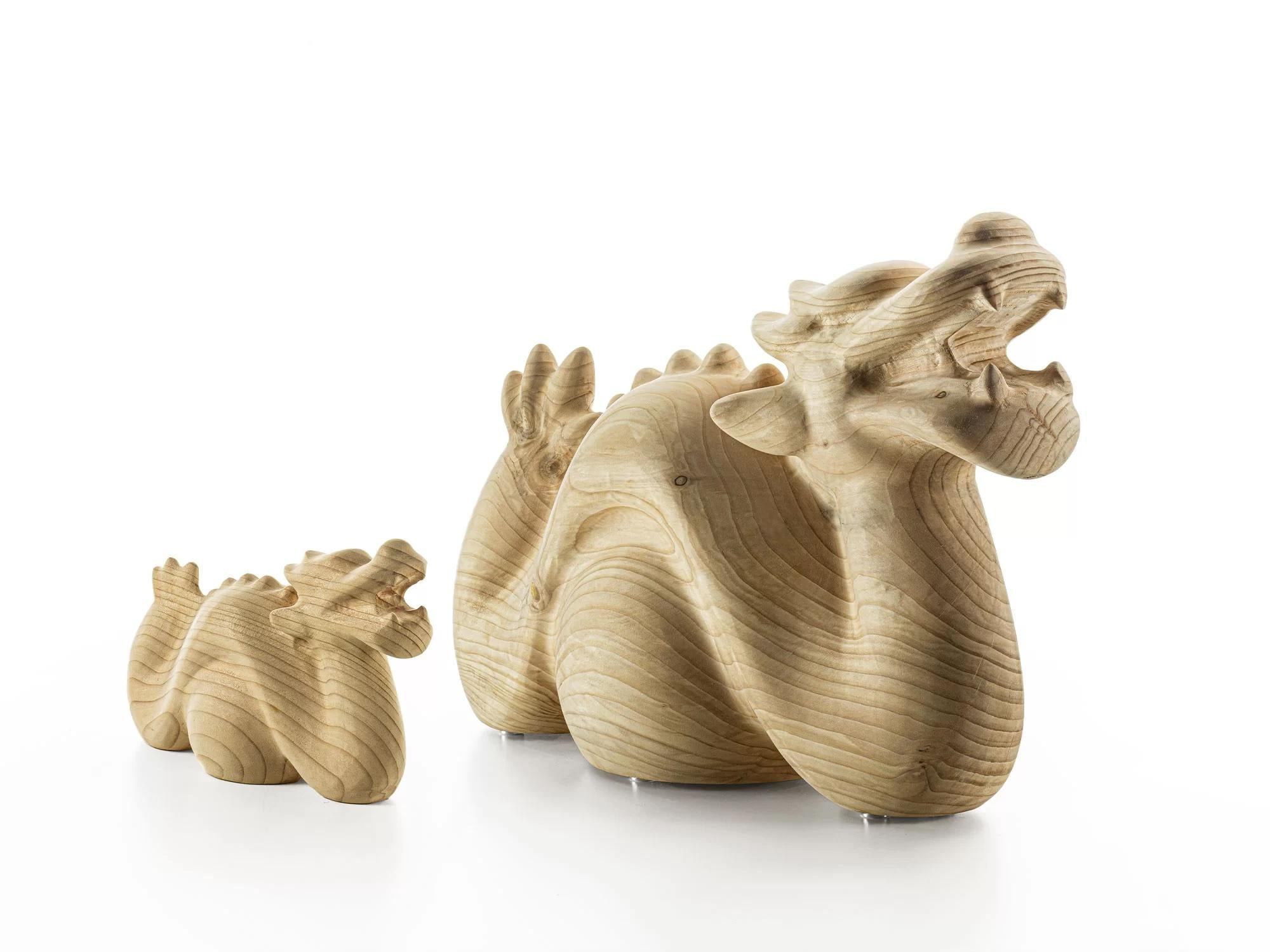 Tatsu Solid Wood Dragon Sculpture, Designed by Setsu-&-Shinobu-Ito In New Condition For Sale In Beverly Hills, CA