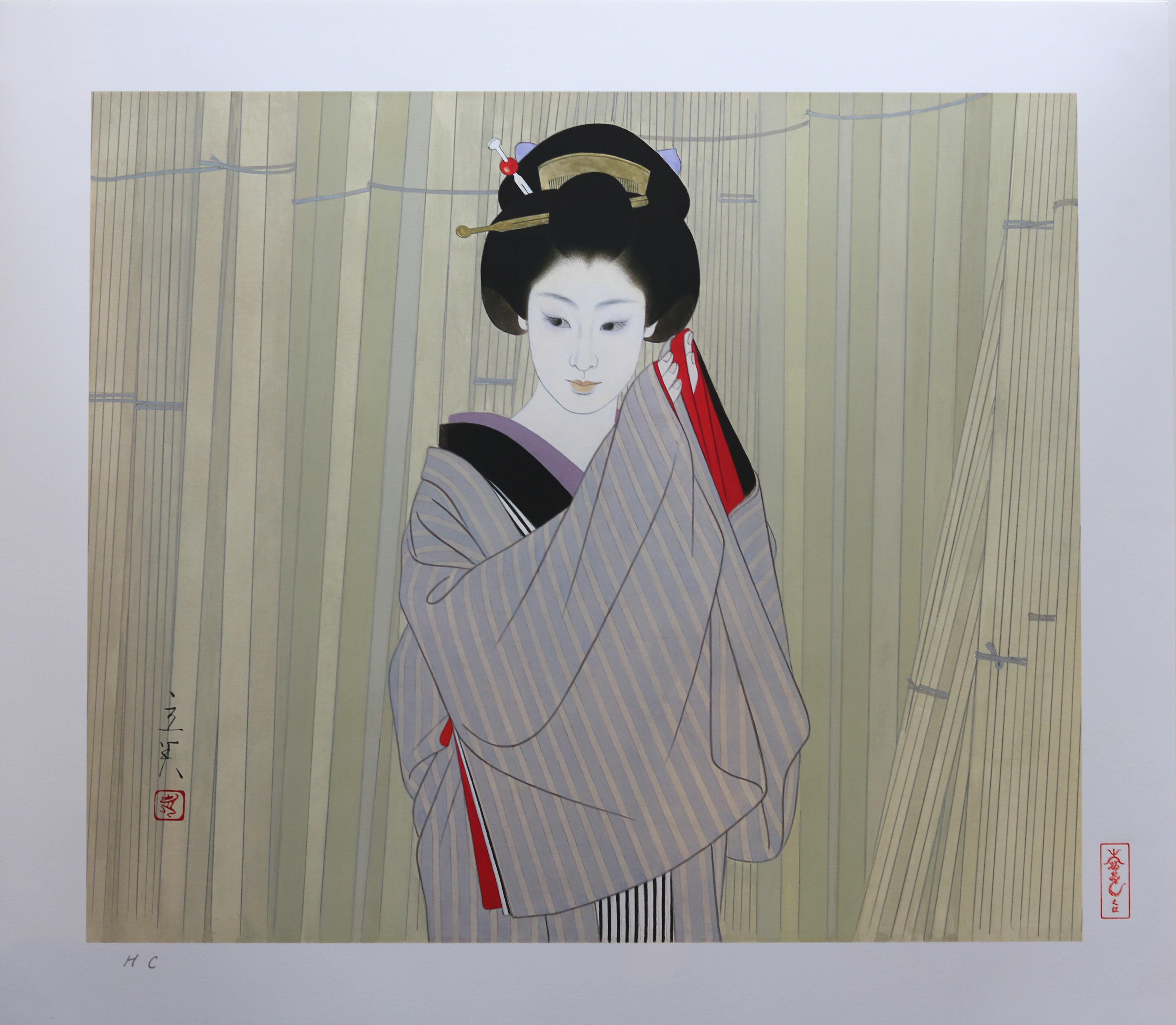 Tatsumi Shimura Portrait Print - Traditional Japanese Geisha (Kiba II)