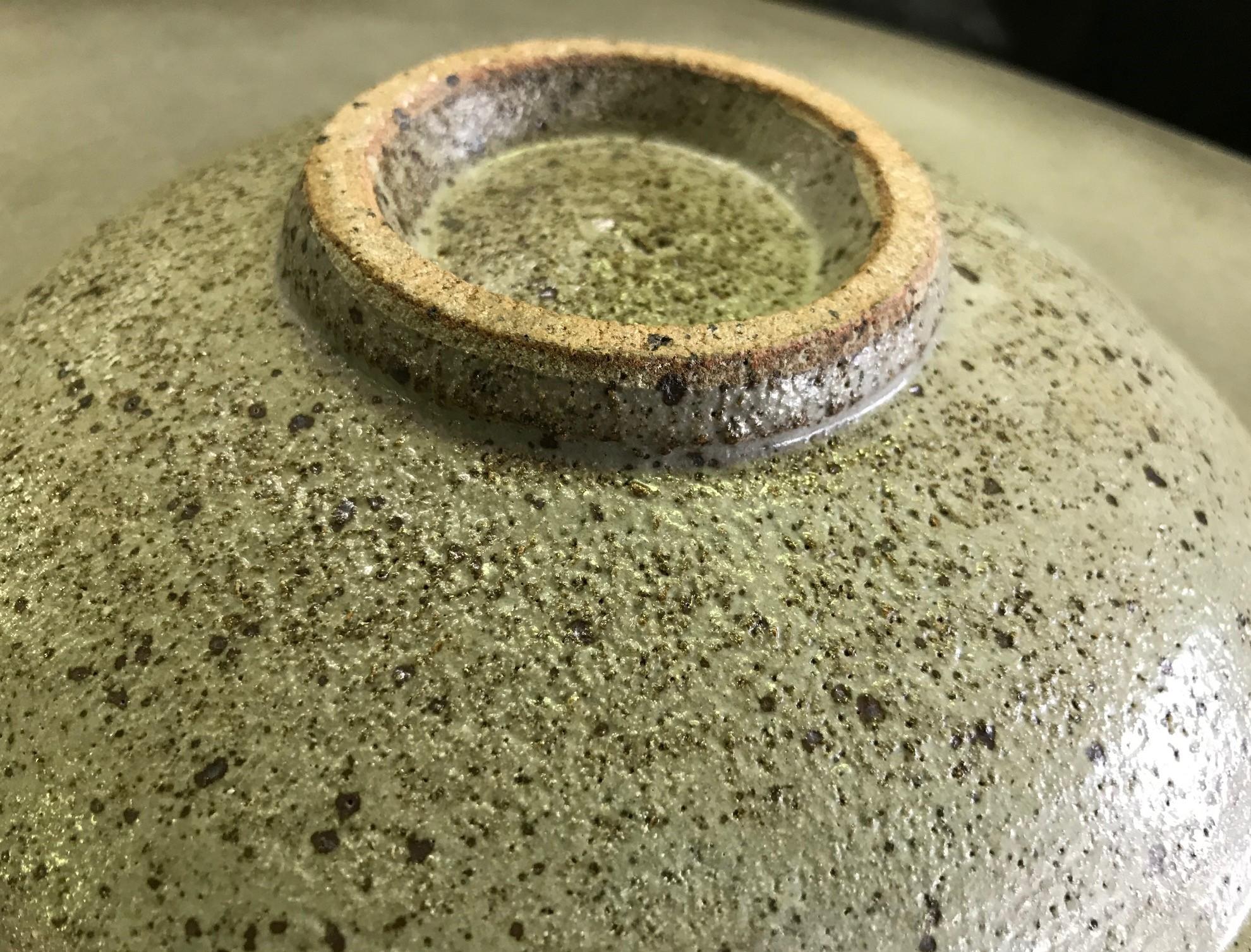 Tatsuzo Shimaoka Japanese Glazed Rope Inlay Pottery Ceramic Plate Low Bowl 1
