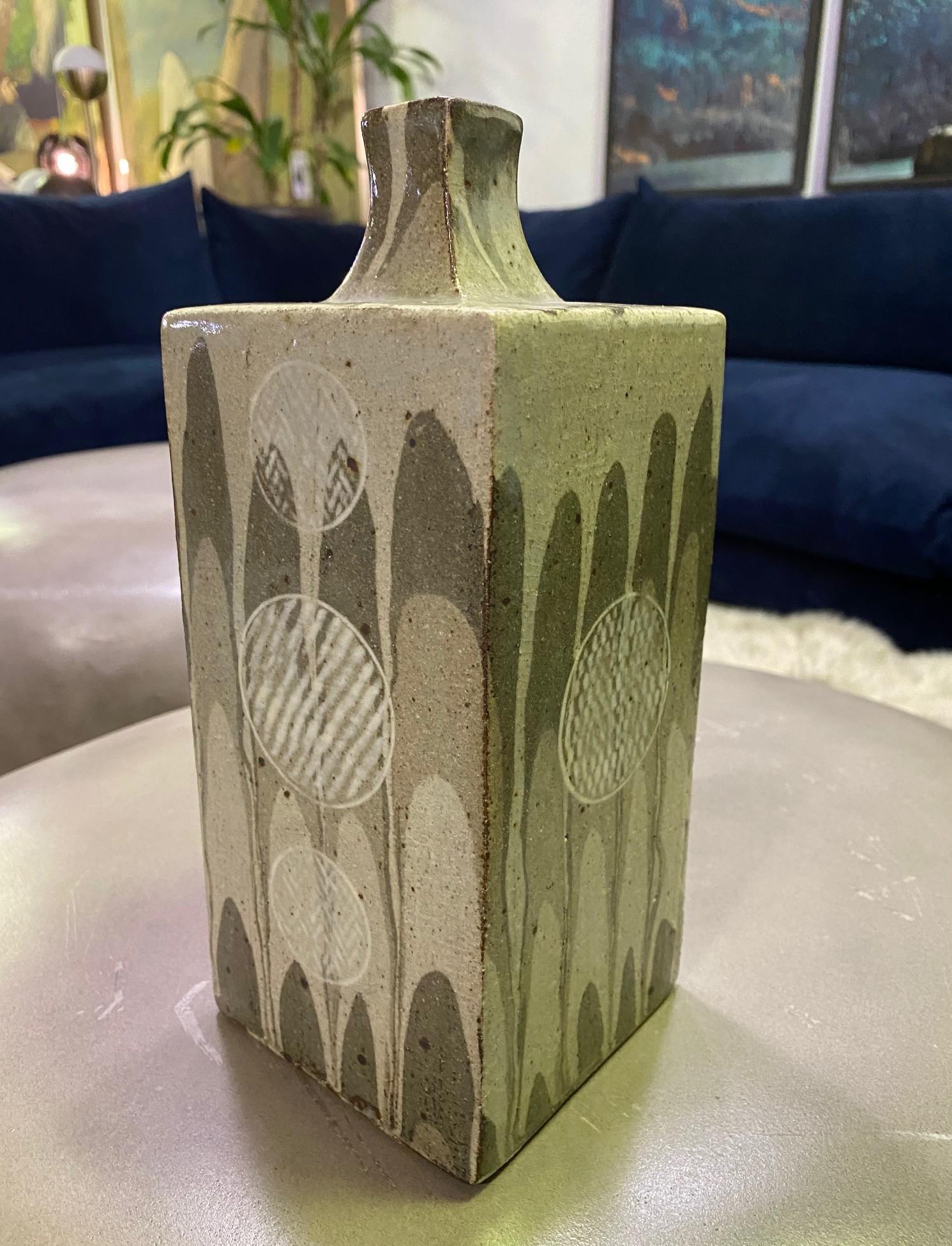 Tatsuzo Shimaoka Signed Monumental Japanese Drip Glazed Pottery Ceramic Vase 1