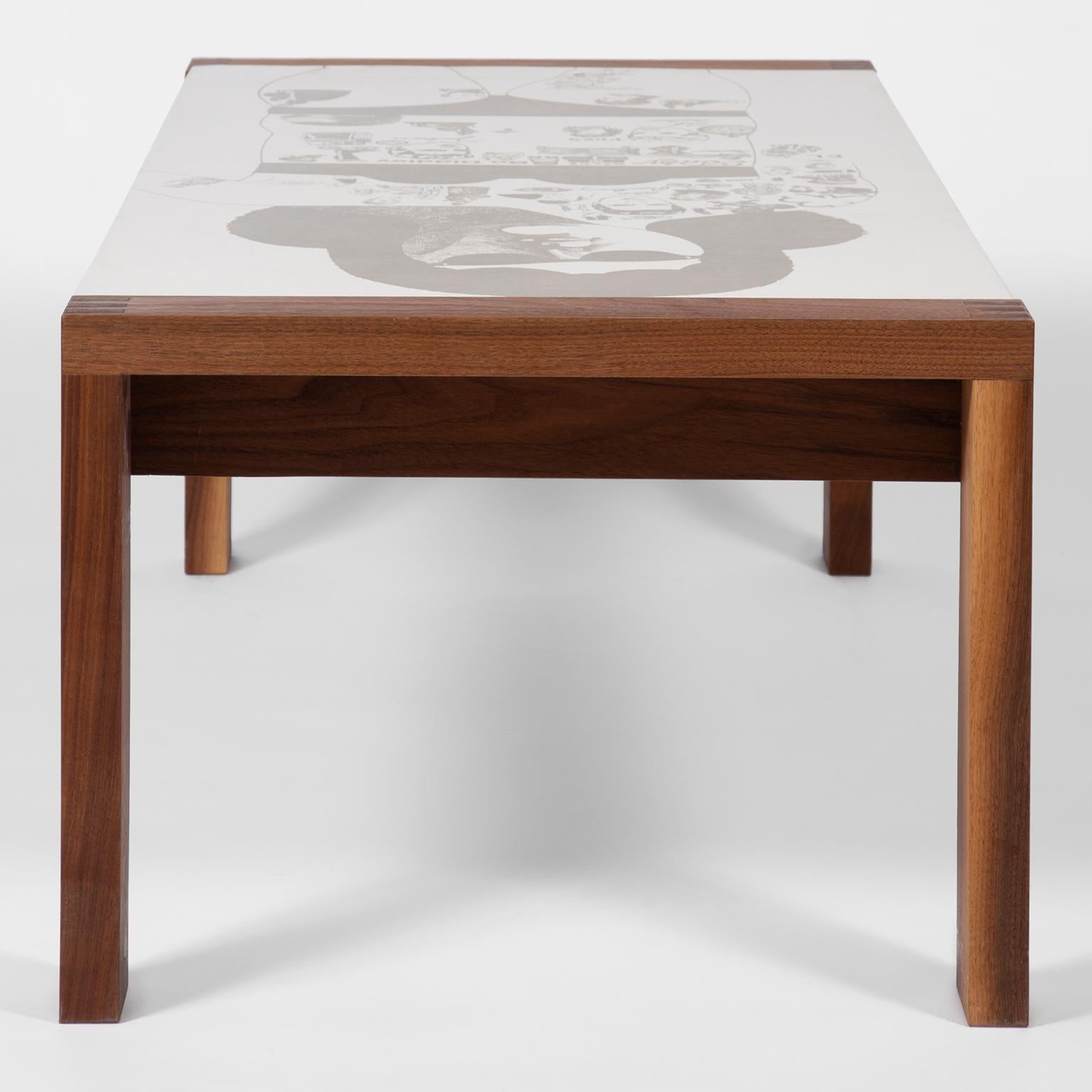 Contemporary Tattoo Lady Table by DANAD Design 'Peter Blake' For Sale