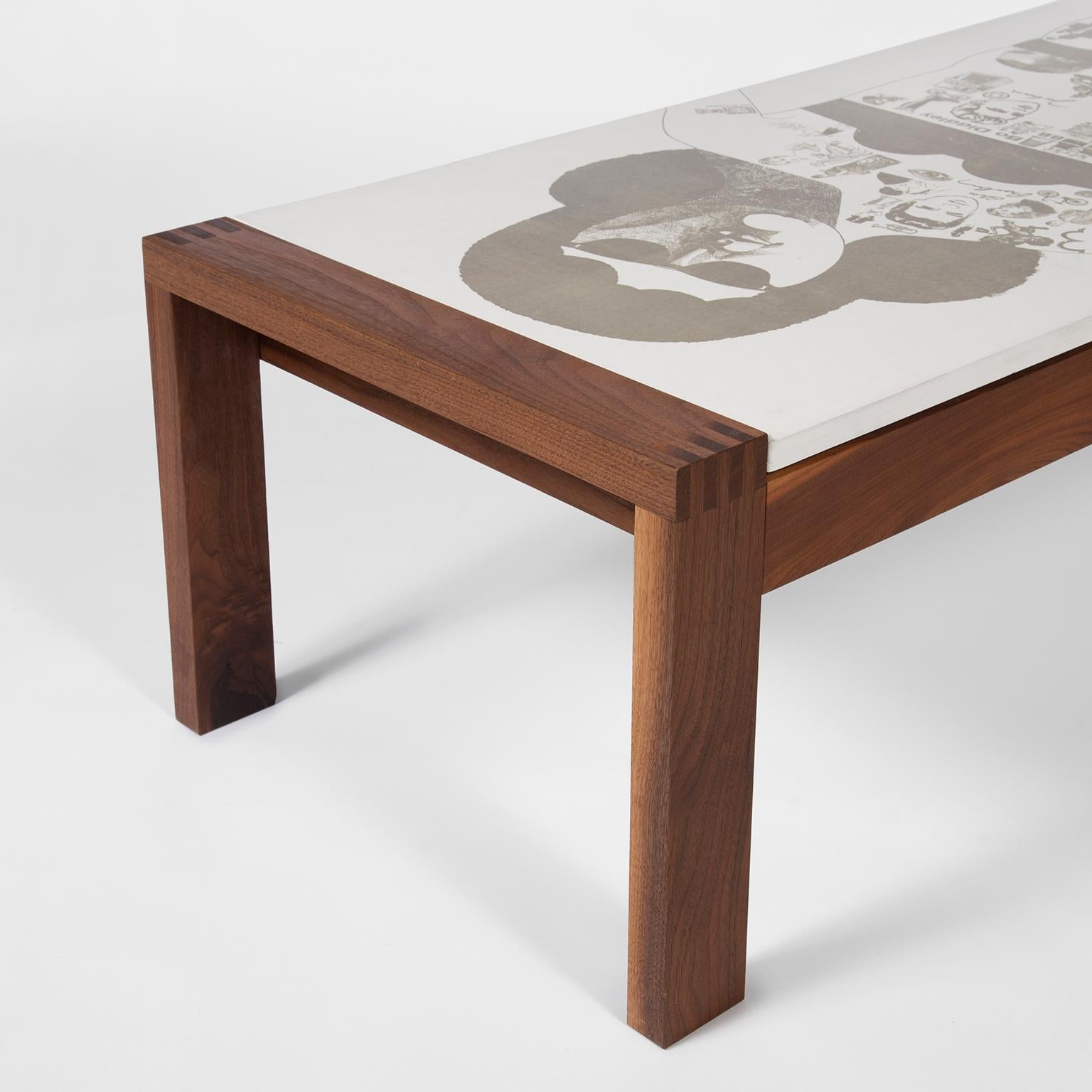 Laminate Tattoo Lady Table by DANAD Design 'Peter Blake' For Sale