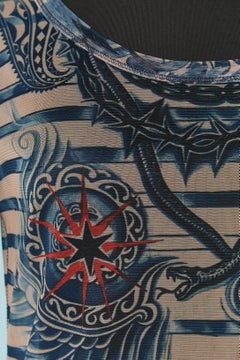 Tattoo long sleeve tee-shirt JEAN-PAUL GAULTIER for LINDEX