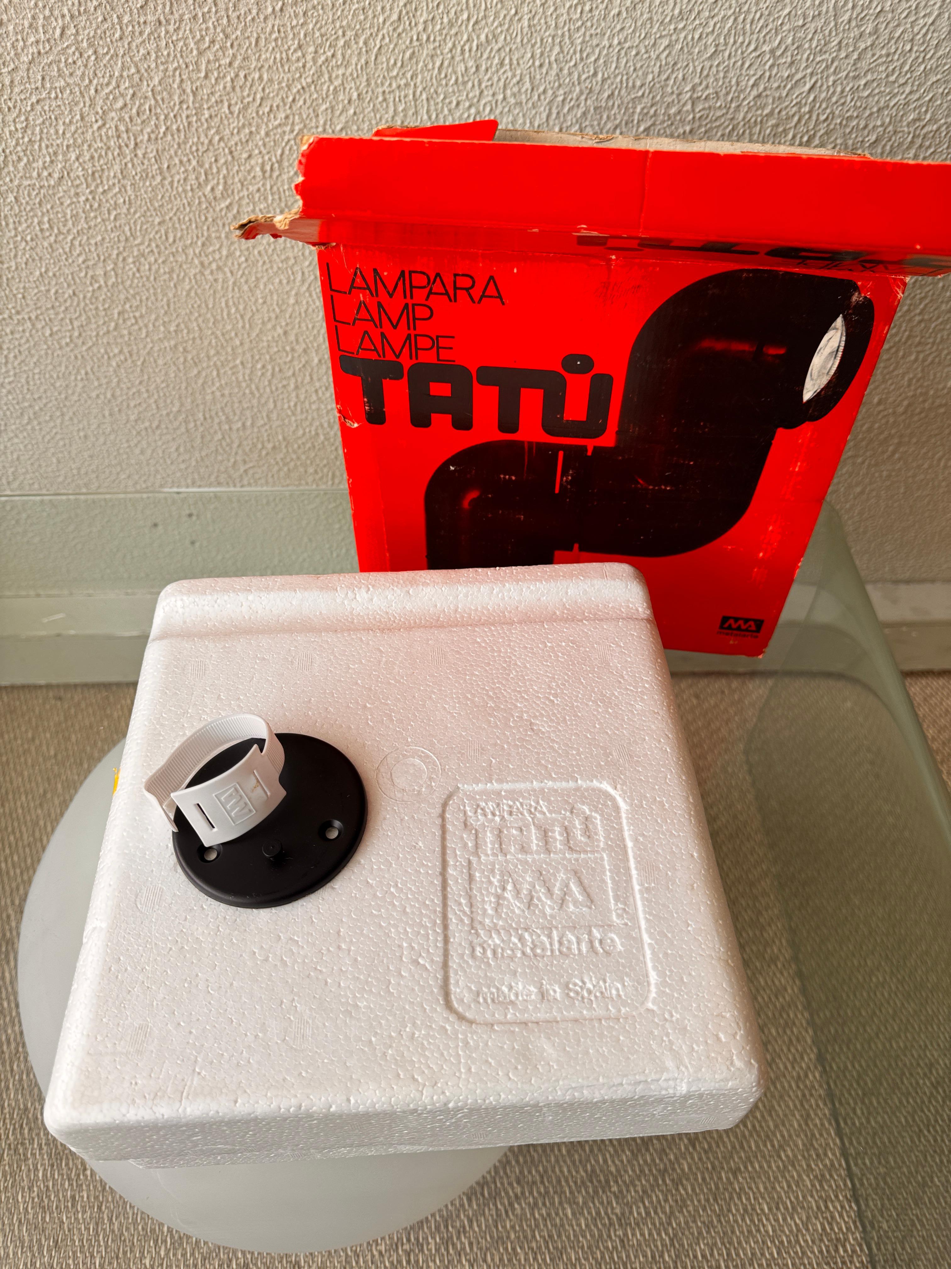 Lampada da tavolo Tatu di André Ricard per Metalarte 1972 Spagna in vendita 11