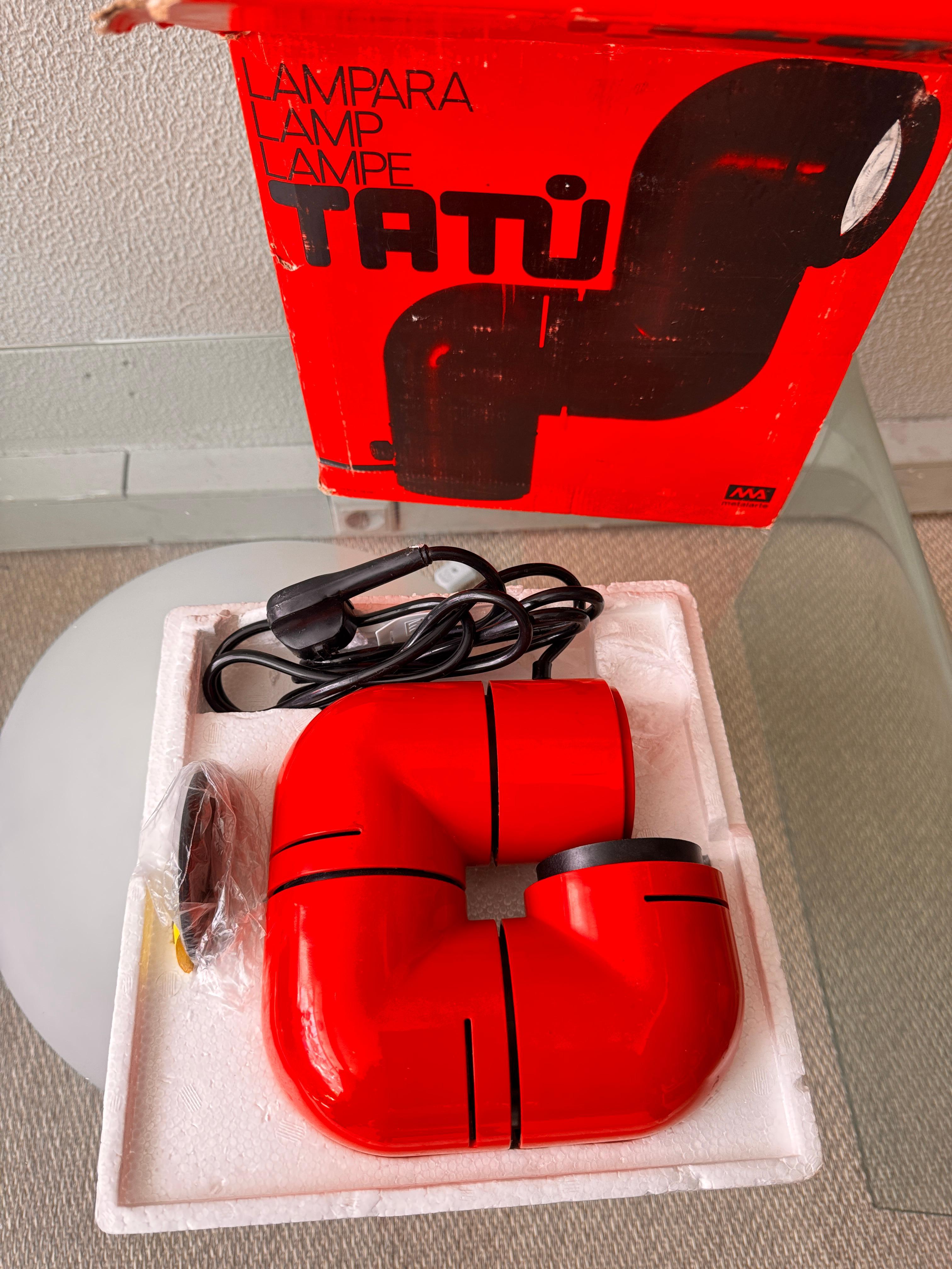 Lampada da tavolo Tatu di André Ricard per Metalarte 1972 Spagna in vendita 12