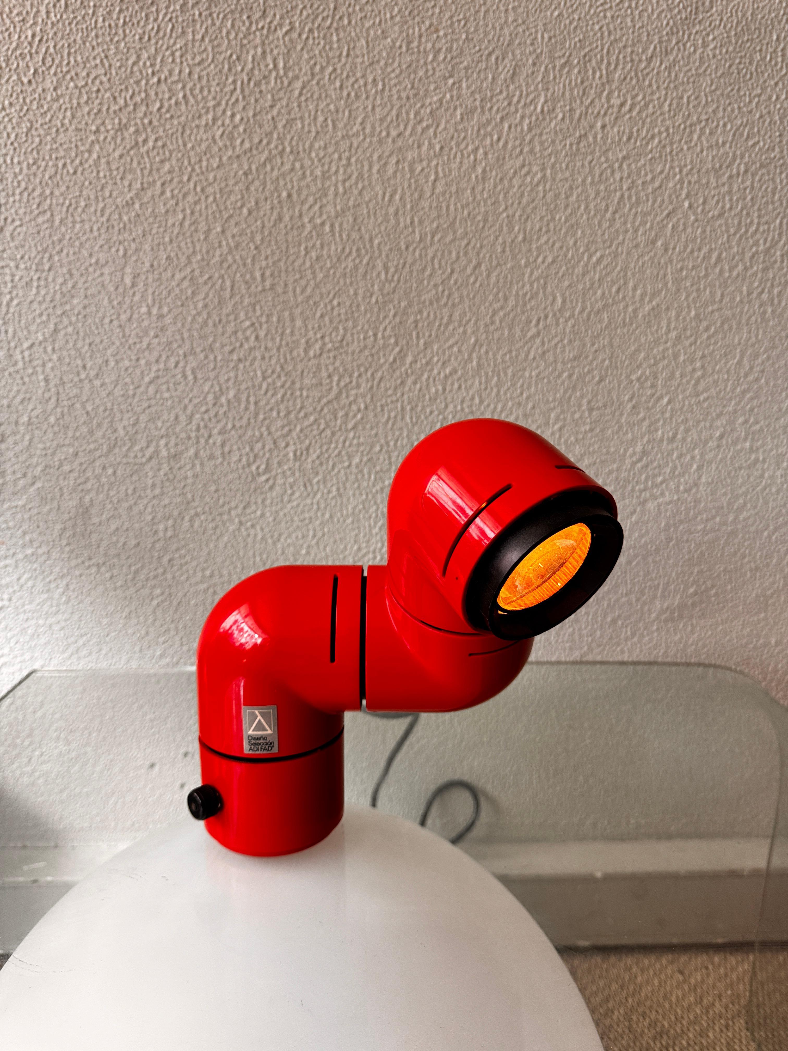 Space Age Lampada da tavolo Tatu di André Ricard per Metalarte 1972 Spagna in vendita