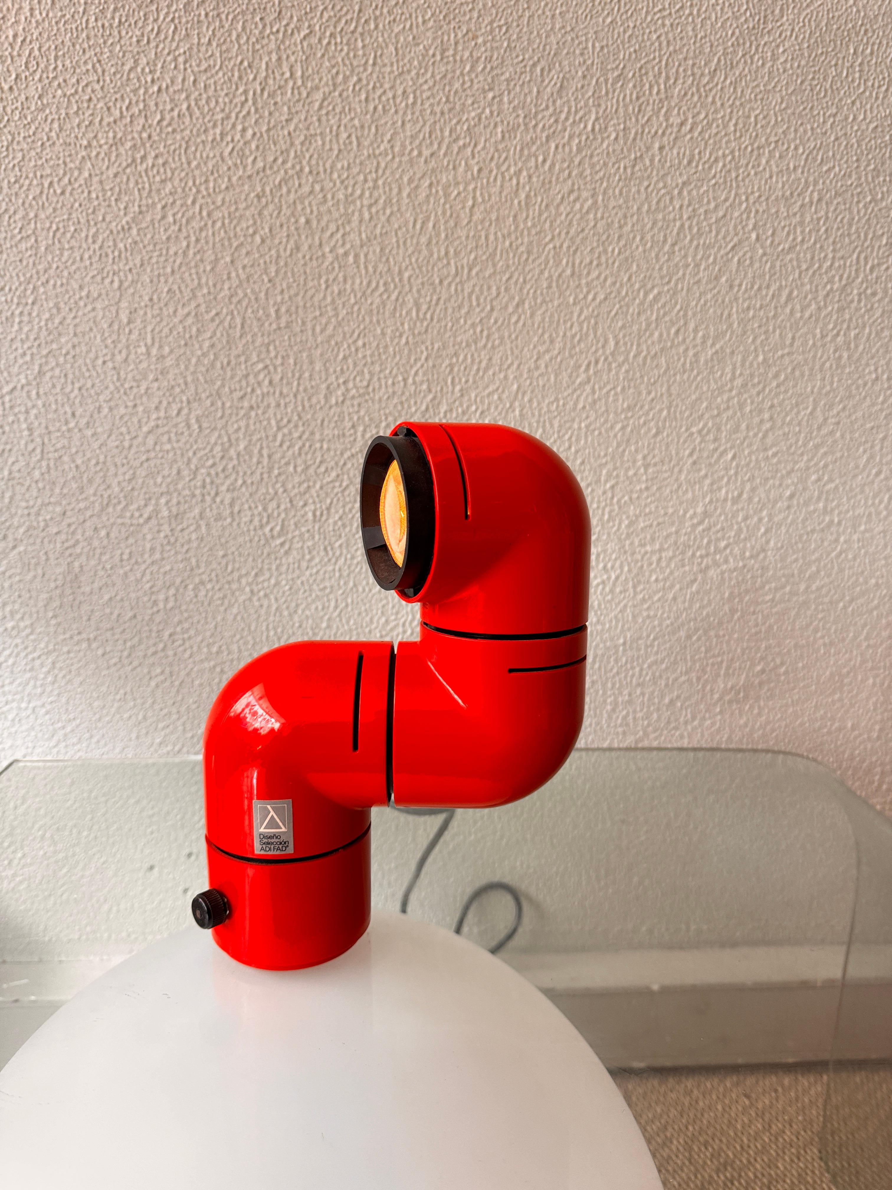 Spagnolo Lampada da tavolo Tatu di André Ricard per Metalarte 1972 Spagna in vendita