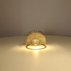Tatupeba table Lamp GOLDEN BROW  in Natural Palm Fiber 'Small' - EU plug typ C.