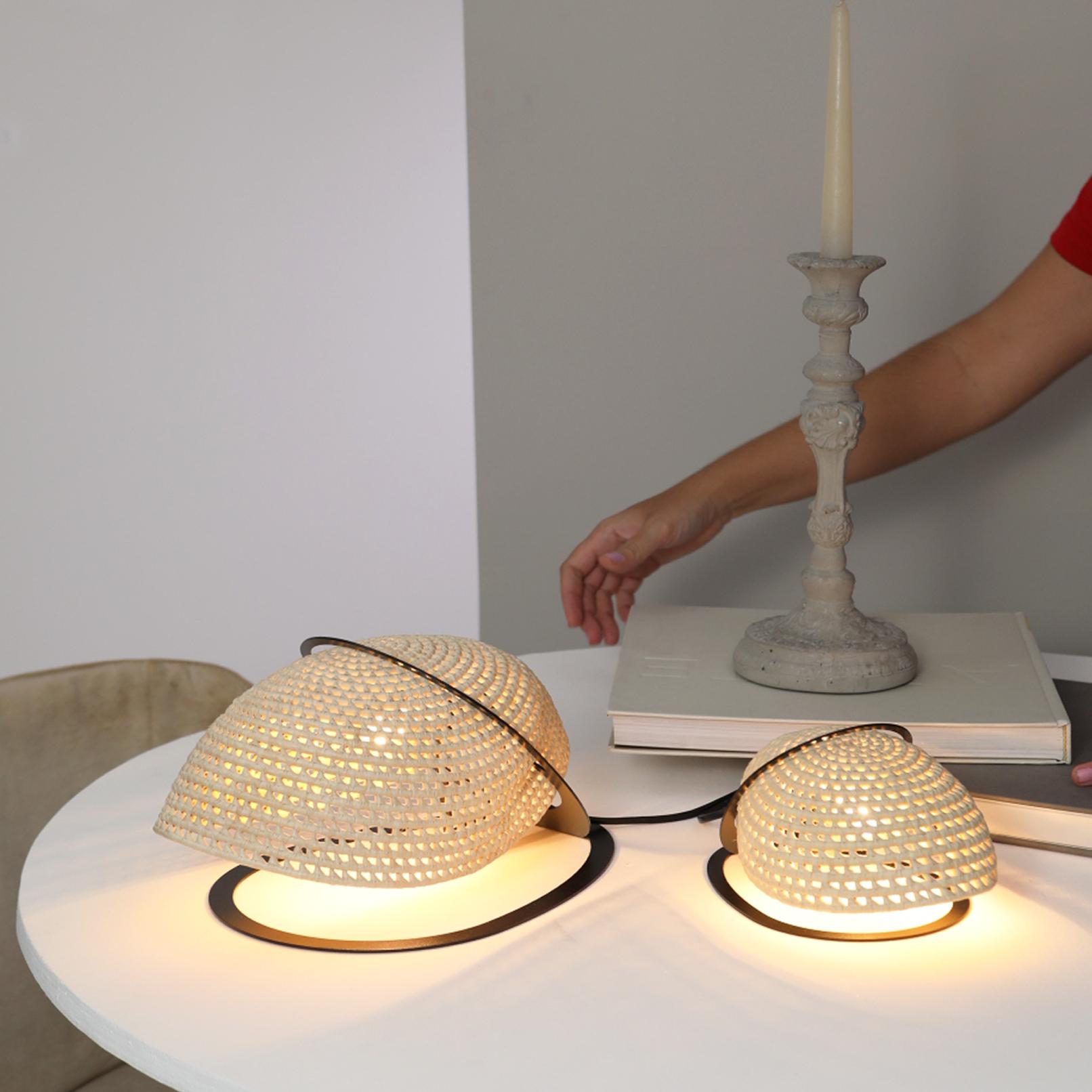 Tatupeba Table Lamp in Natural Palm Fiber 'Medium'  - EU plug typ C For Sale 3