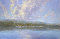 Clouds Over Bay, Painting, Oil on Canvas