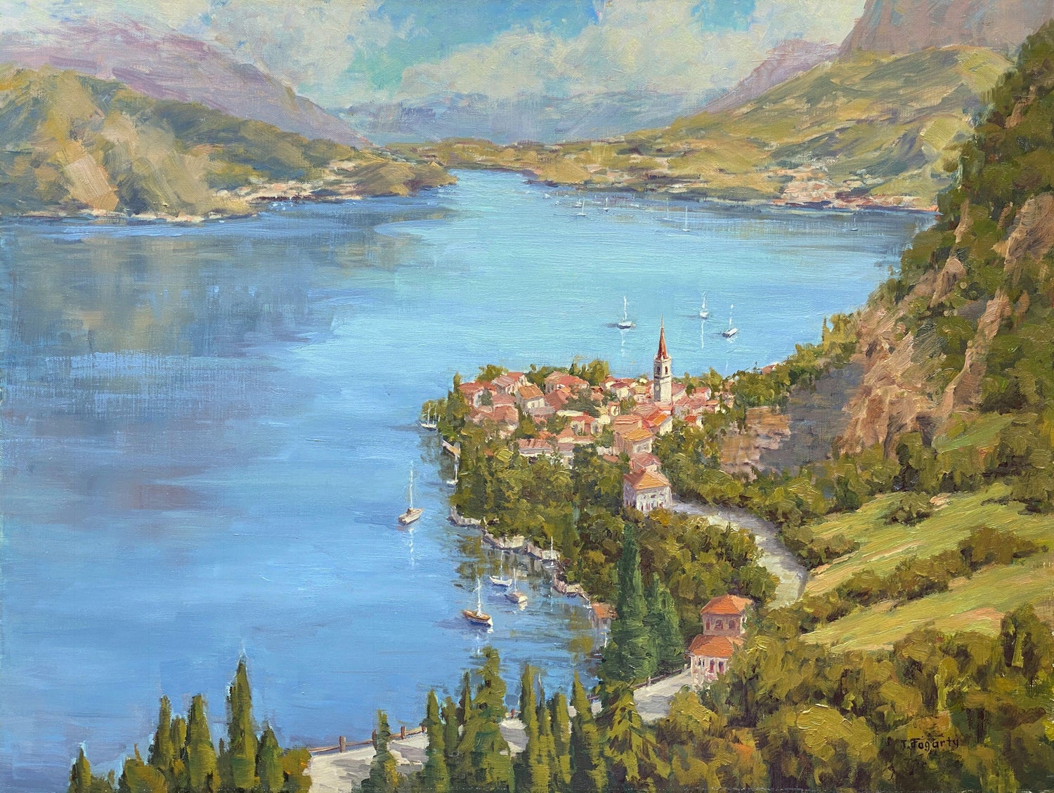 Painting Lake Como 9 For Sale On 1stdibs