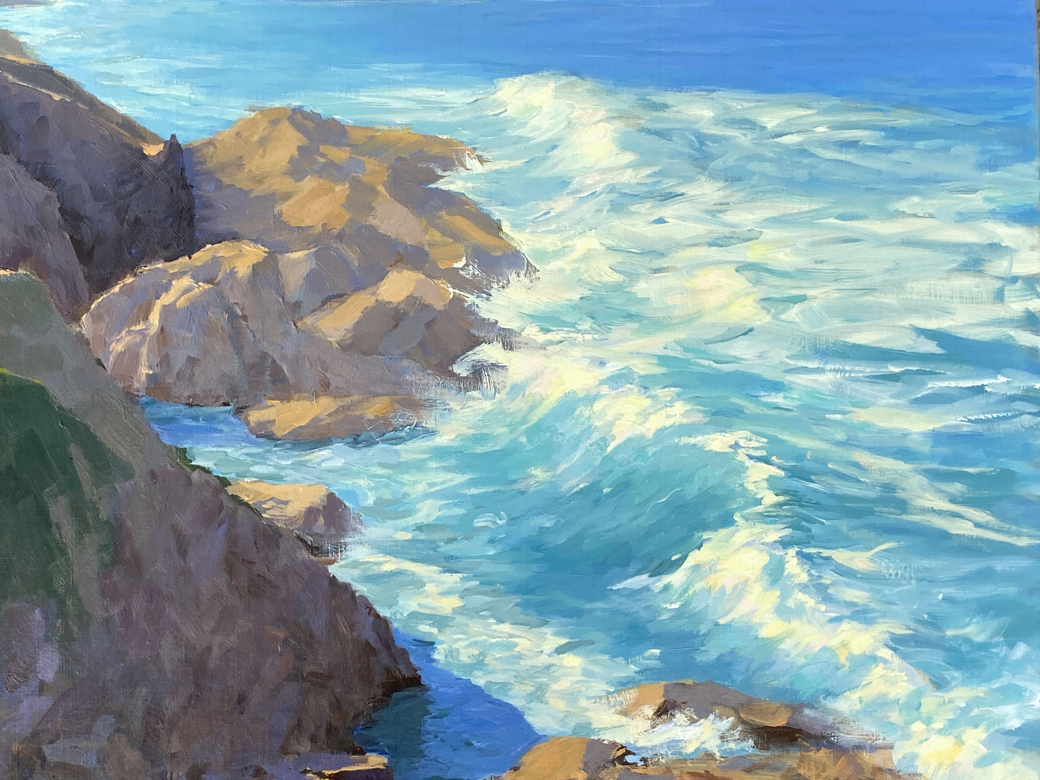 Pacific Surf Garrapata, Painting, Oil on Canvas 2