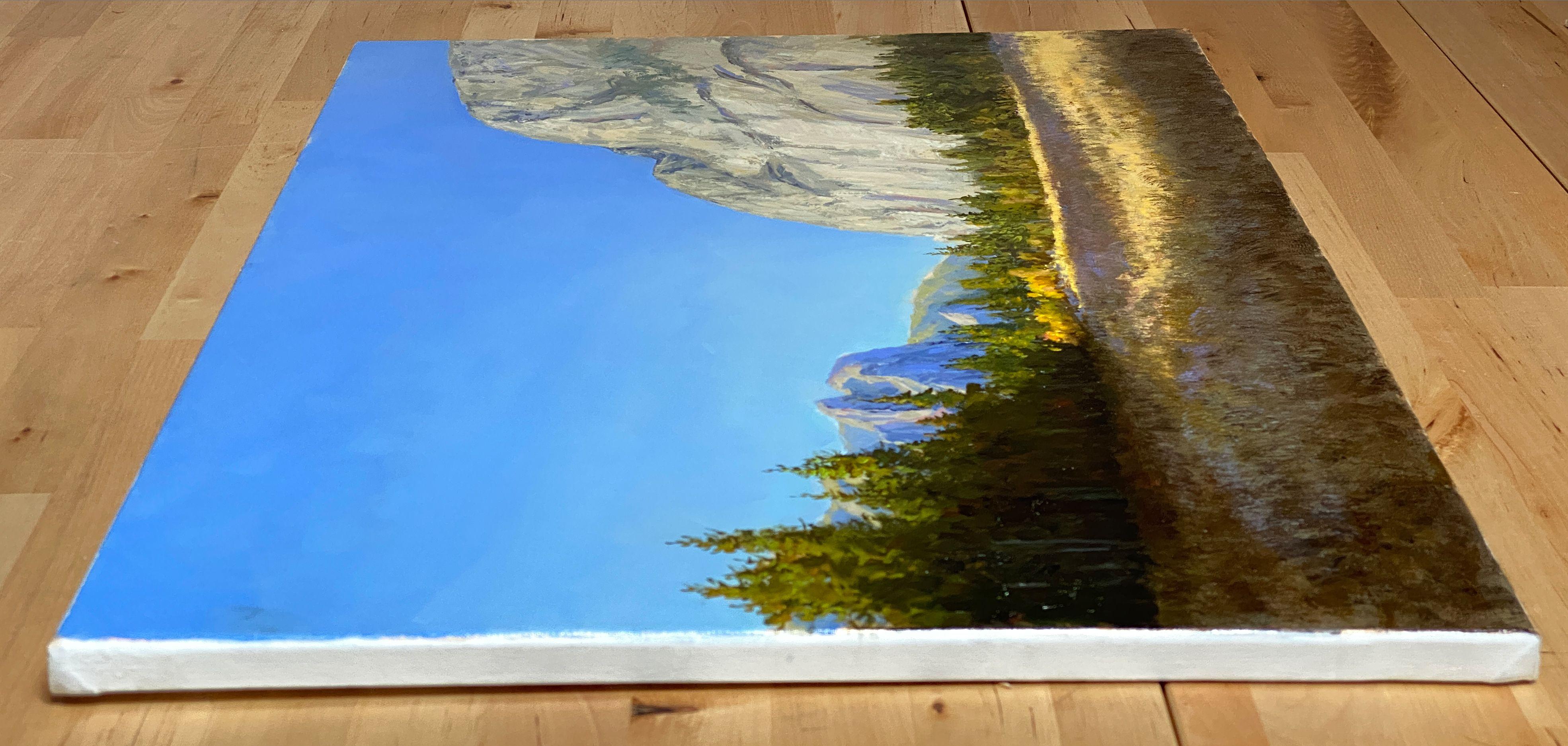 Yosemite Valley Fall Colors, Painting, Oil on Canvas For Sale 1