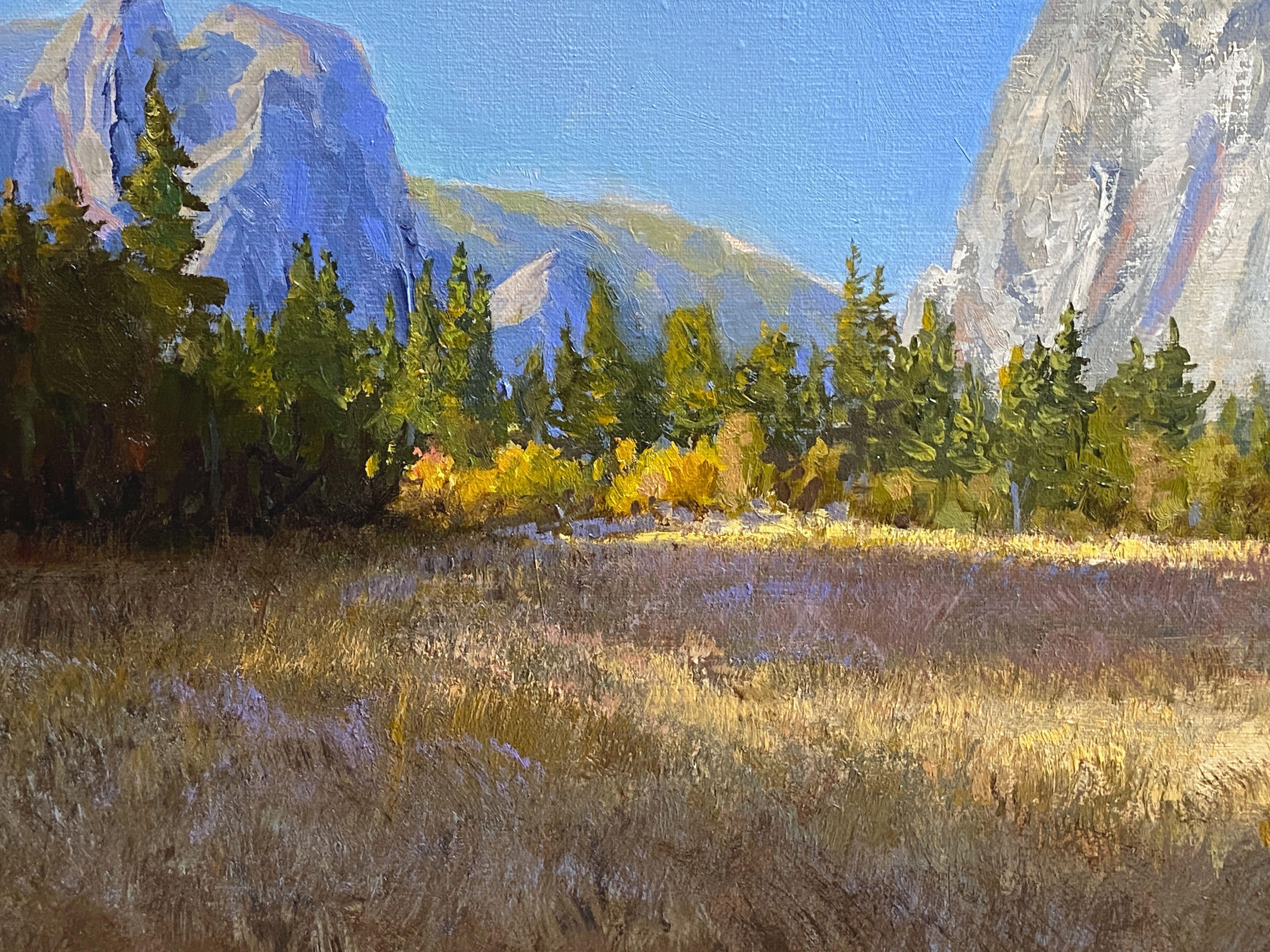 Yosemite Valley Fall Colors, Painting, Oil on Canvas For Sale 3