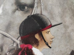 Girl with horse. 2004. Oil on canvas, 65x75 cm