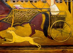 Pharaohs hunting. 2001. Oil on linen, 70x100 cm