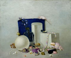 Still life with mouse. 2012. Oil on linen, 36x44 cm 