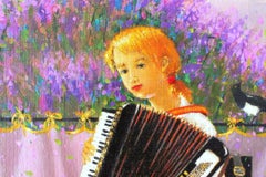 Violet Melody (Accordion time). 2014. Oil on canvas, 50x60 cm